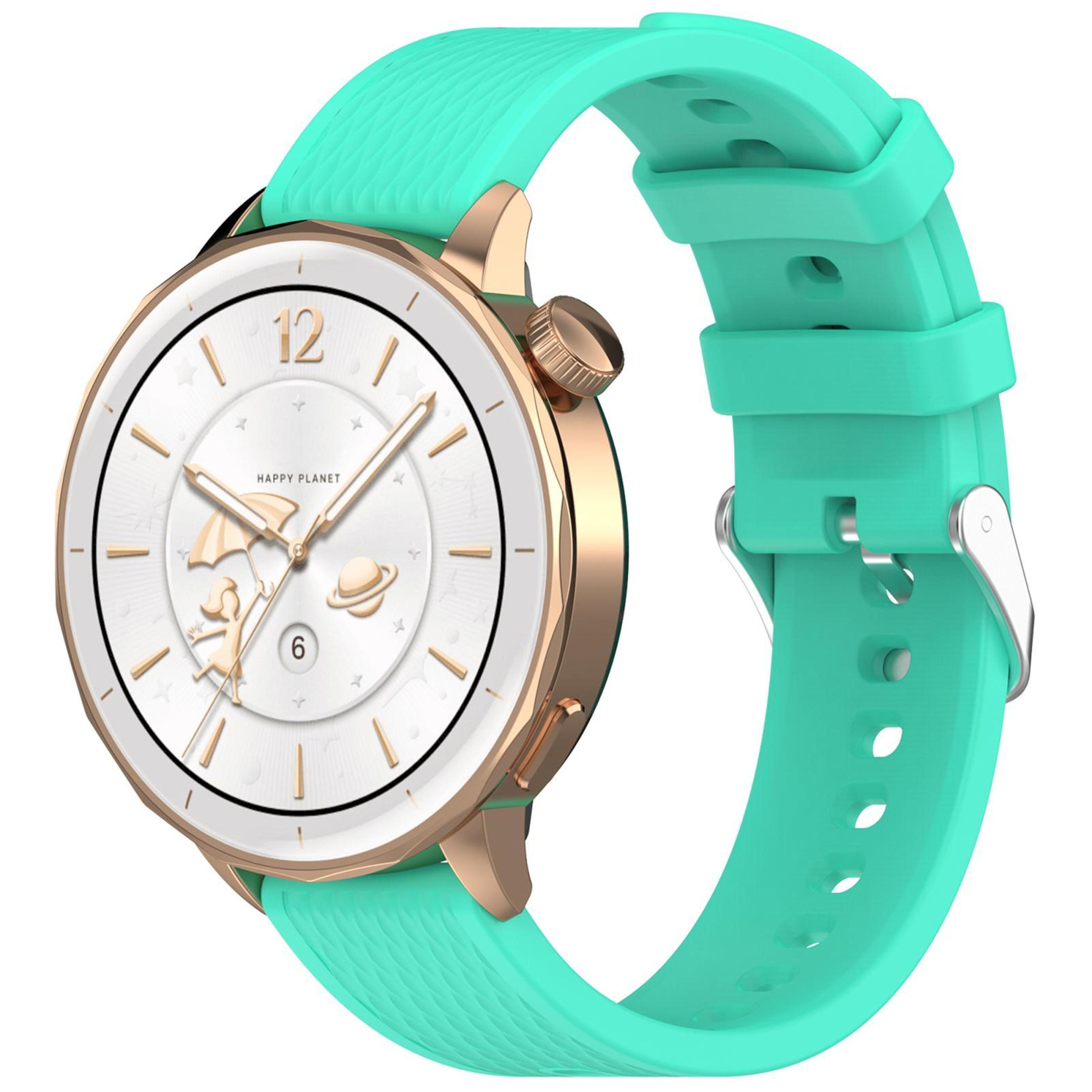 Quick Release Watch Band Soft Silicone Watch Strap With Rhombus Texture 18
