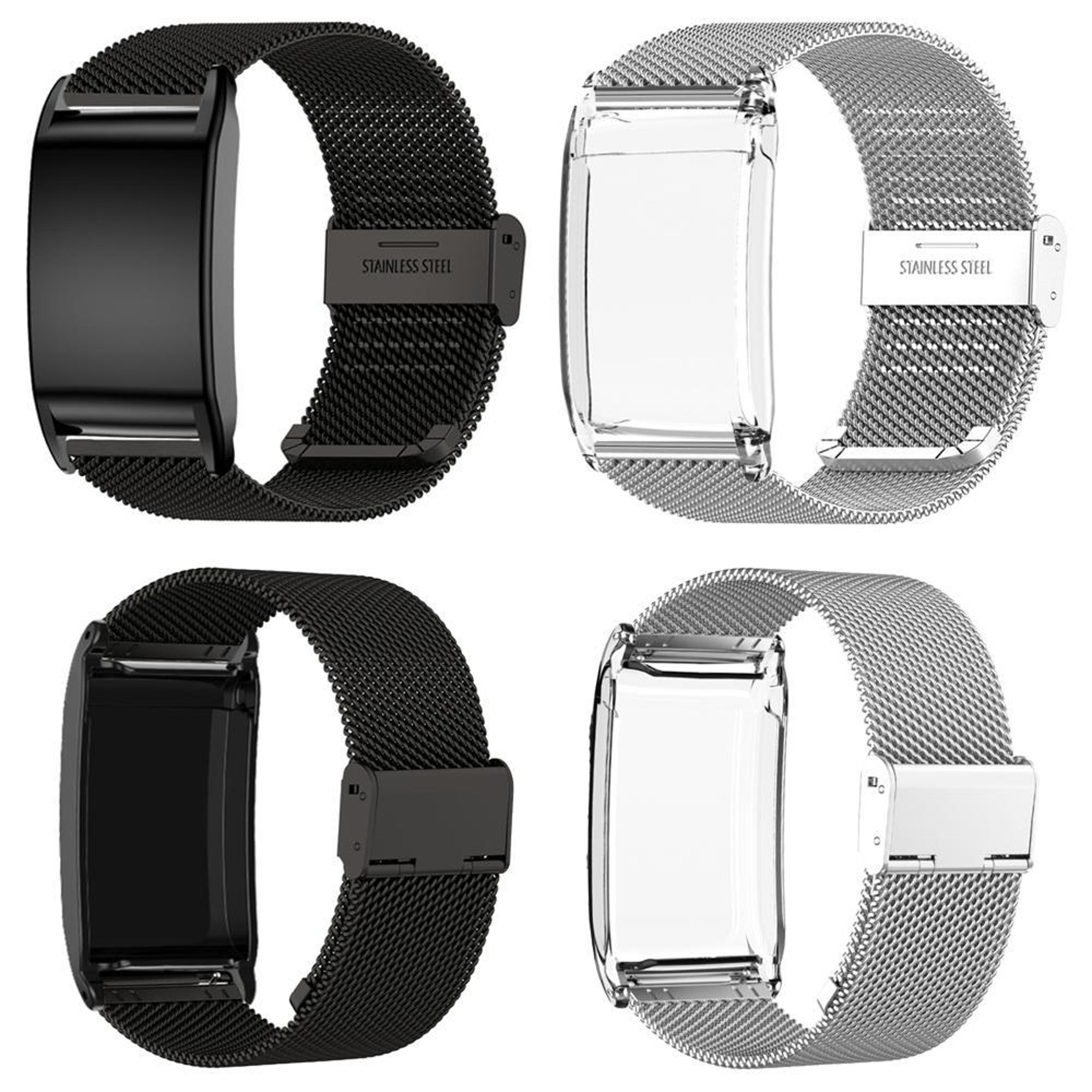 WHOOP 40 Milanese Watch Band Adjustable Metal Mesh Strap With Protective PC Case 1