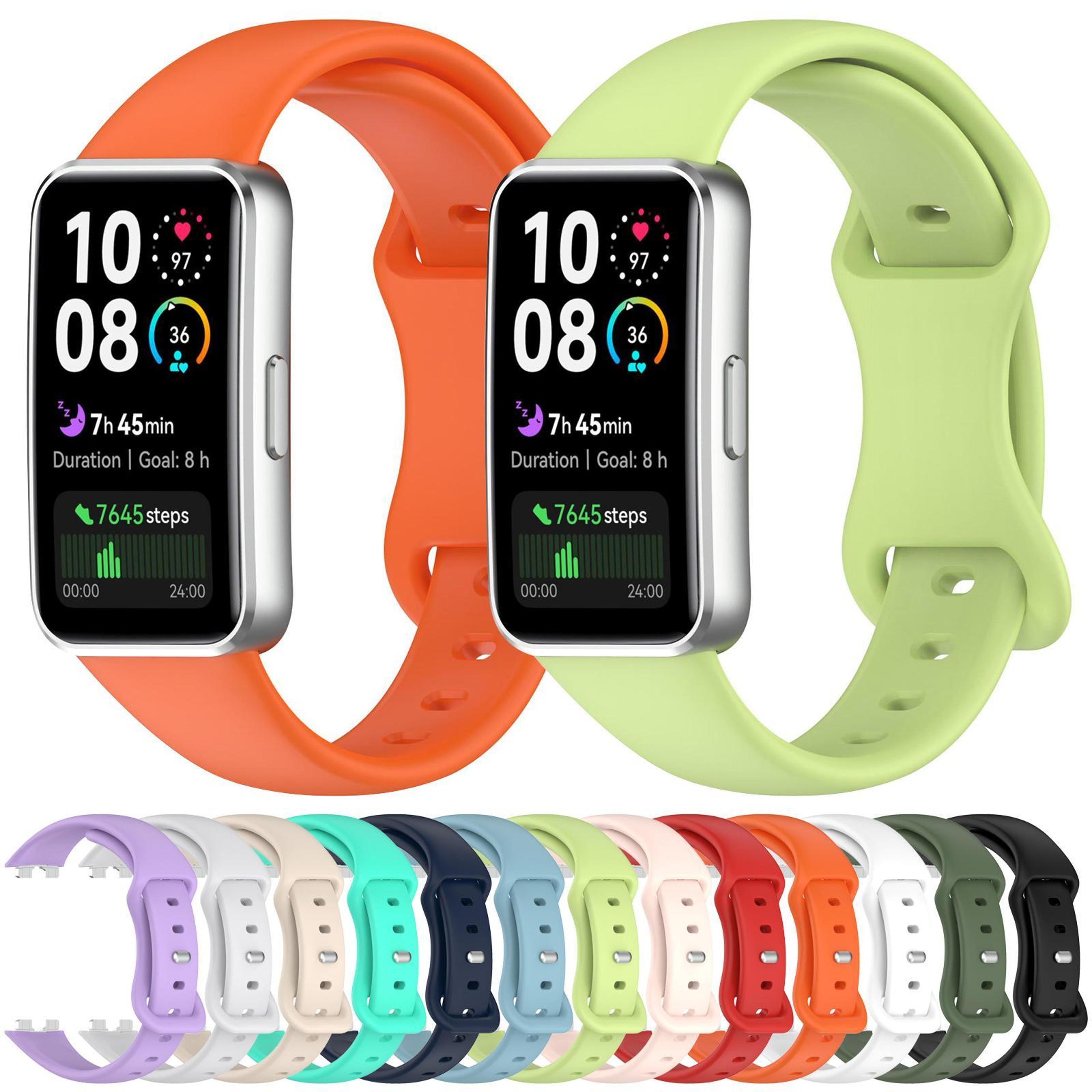 Huawei Band 10 Silicone Watch Band With Butterfly Buckle Adjustable Replacement Strap 6