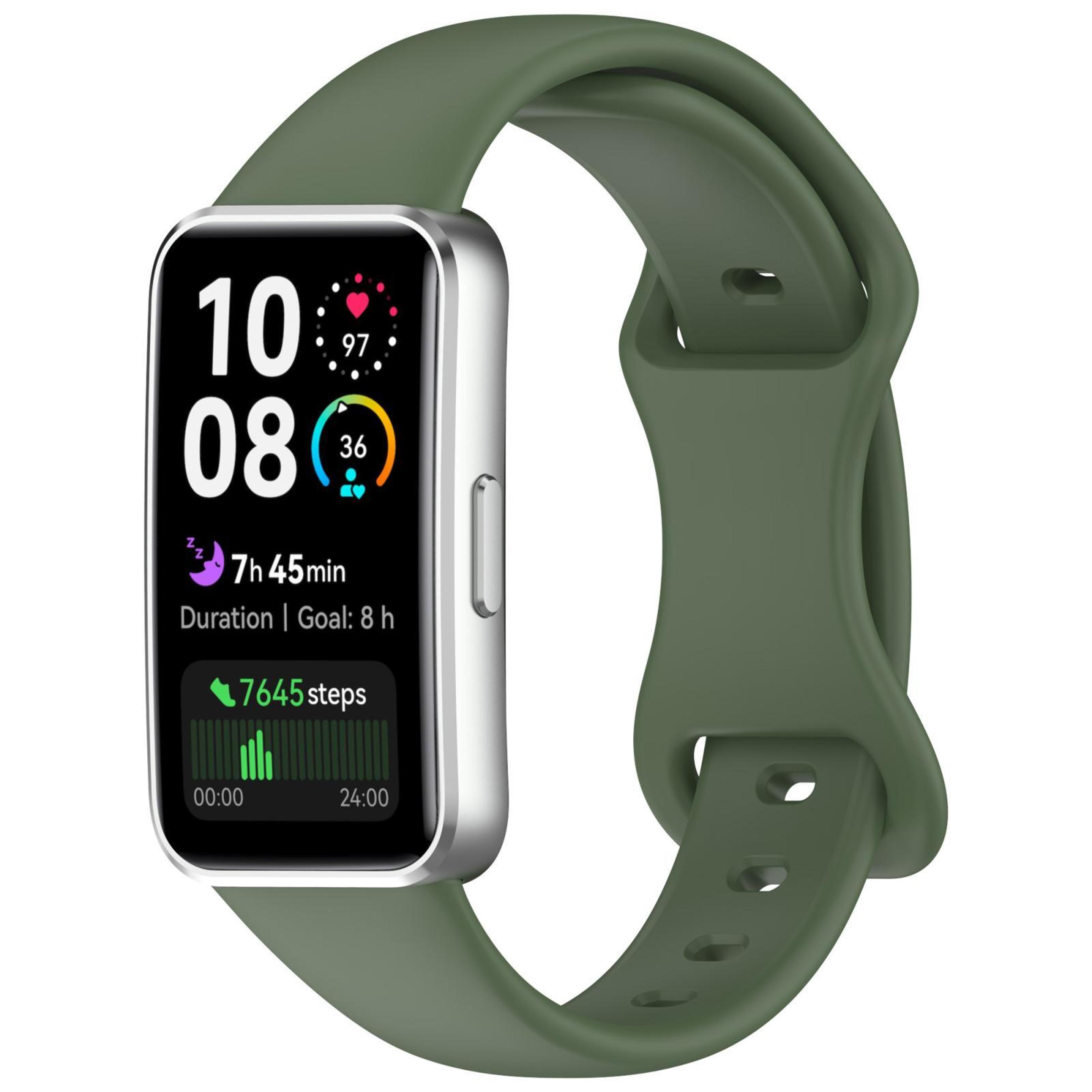 Huawei Band 10 Silicone Watch Band With Butterfly Buckle Adjustable Replacement Strap 11