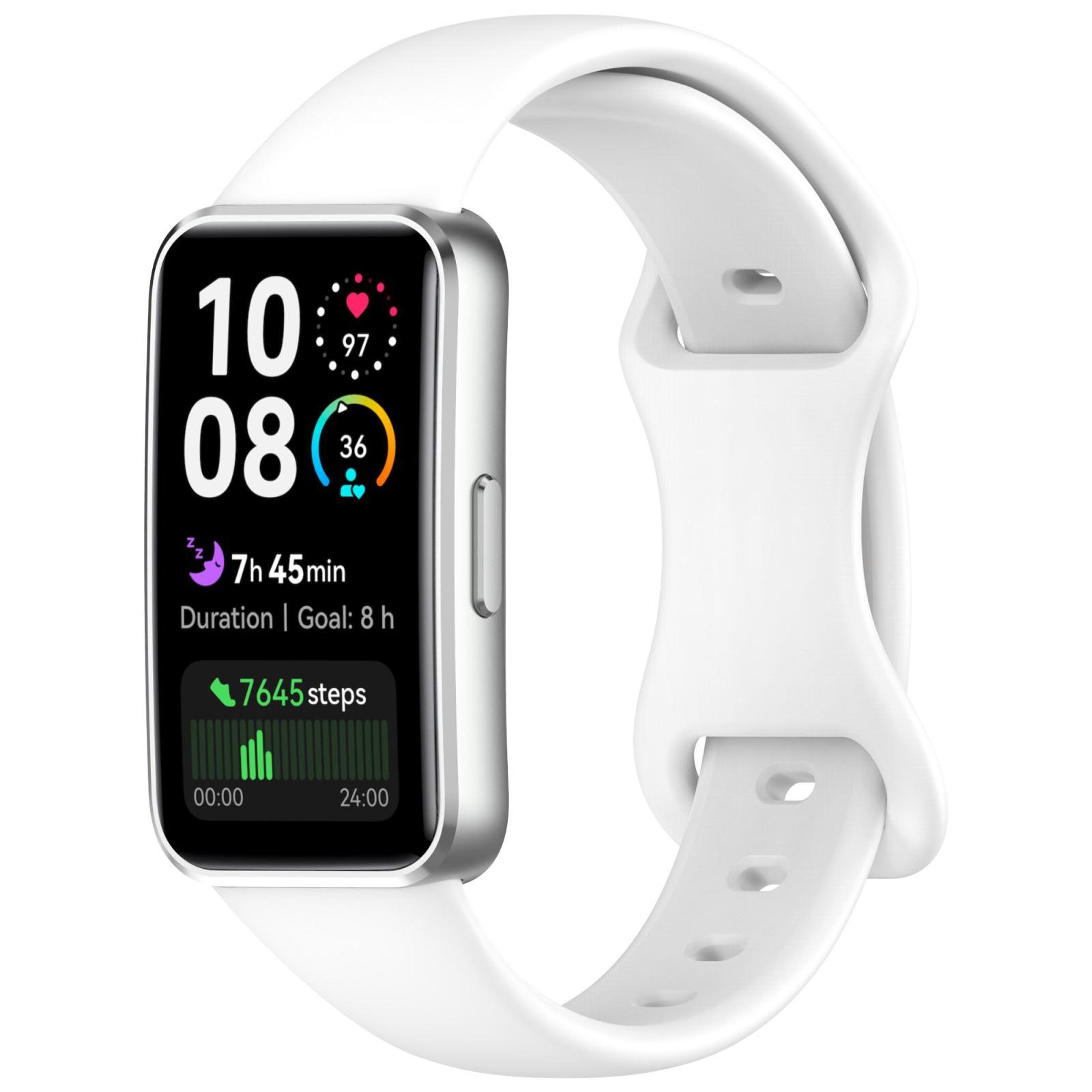 Huawei Band 10 Silicone Watch Band With Butterfly Buckle Adjustable Replacement Strap 13