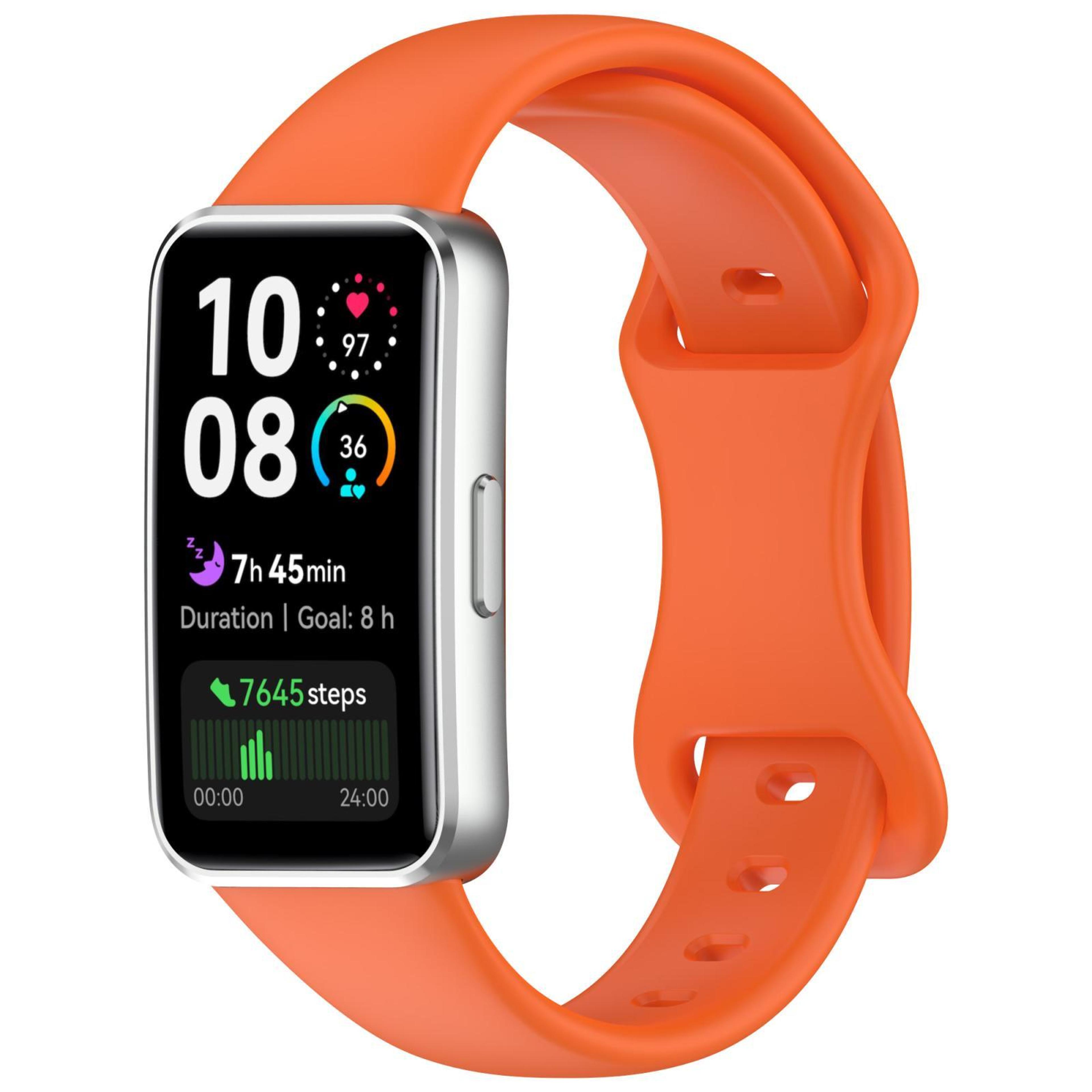 Huawei Band 10 Silicone Watch Band With Butterfly Buckle Adjustable Replacement Strap 15