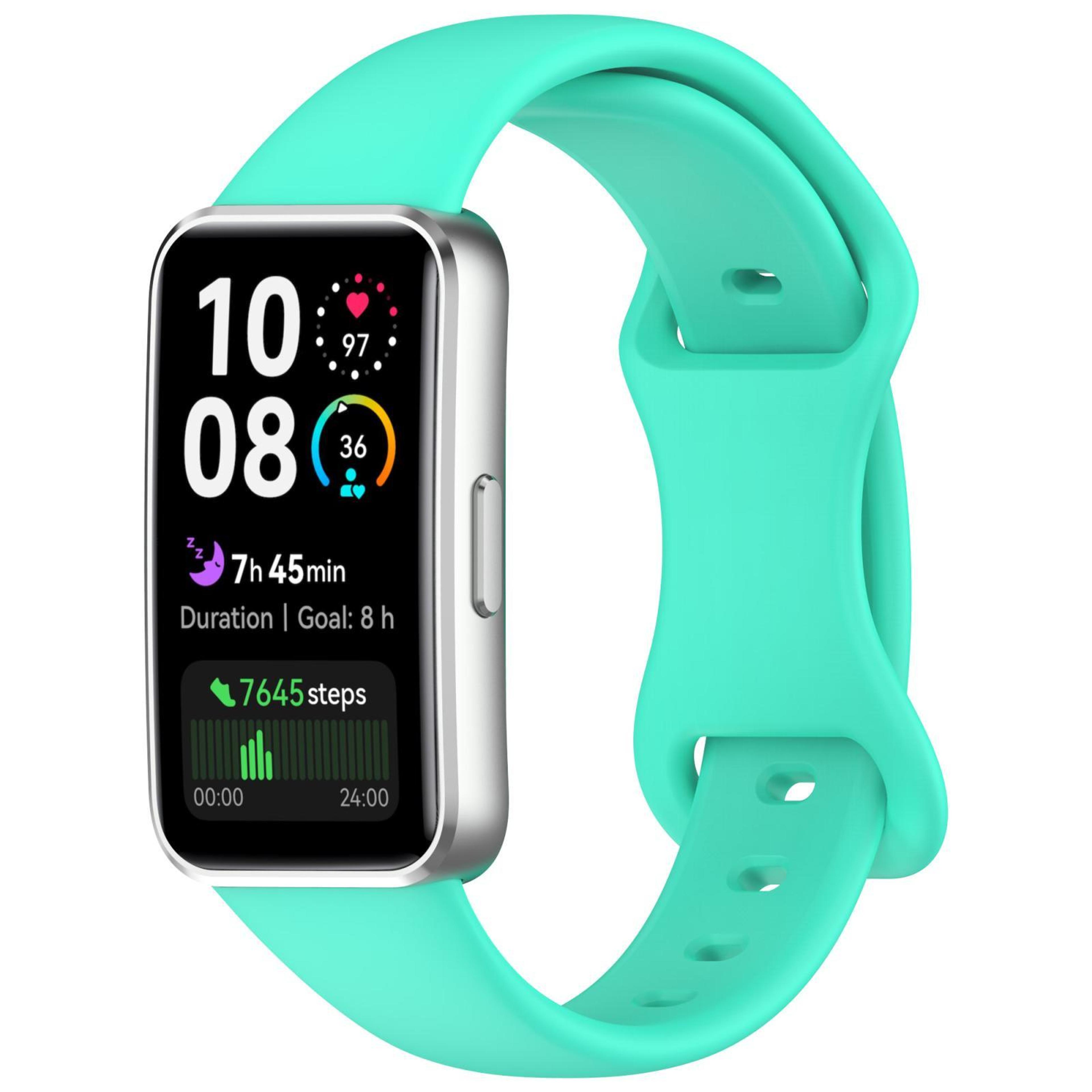 Huawei Band 10 Silicone Watch Band With Butterfly Buckle Adjustable Replacement Strap 12
