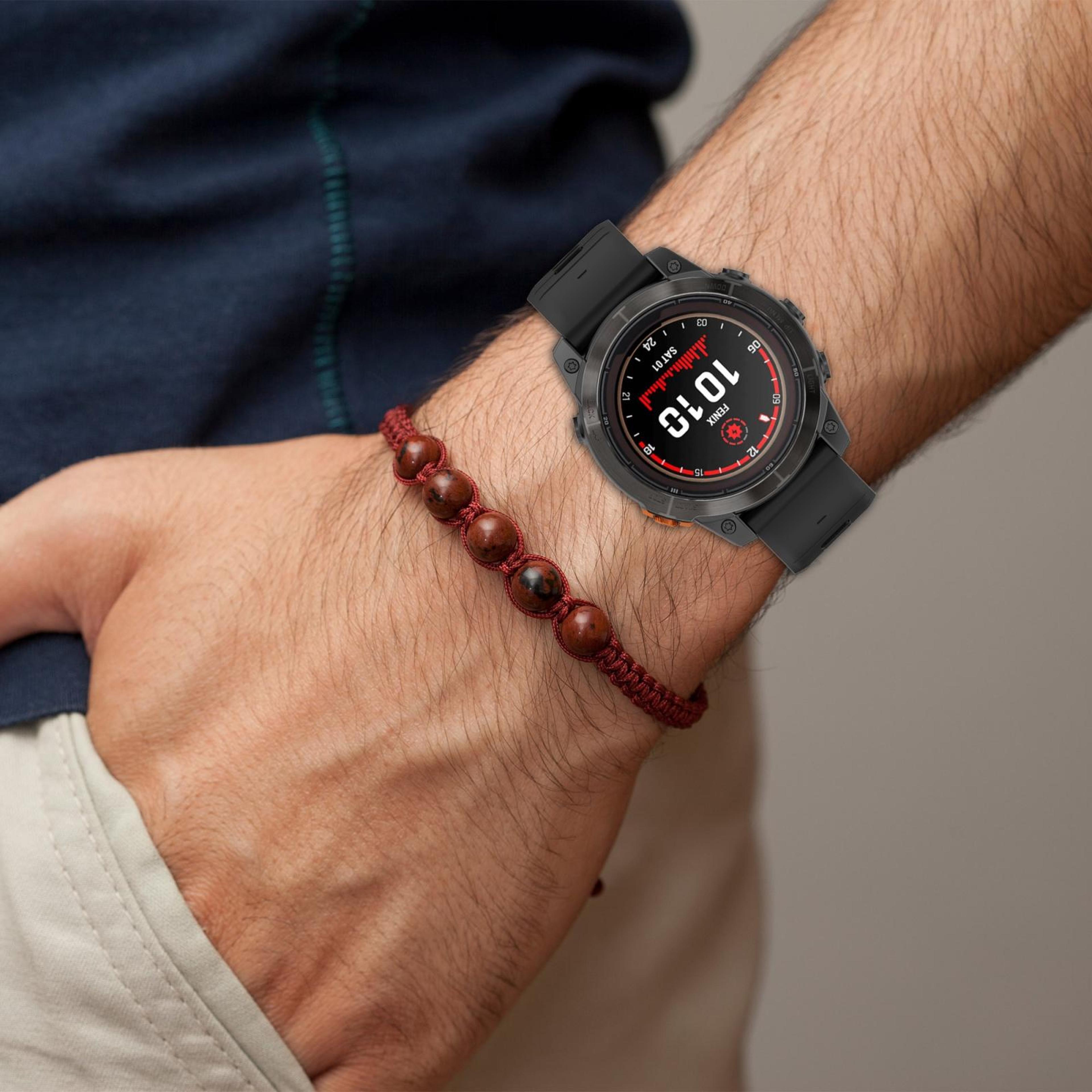 Garmin Fenix 8 AMOLED 47mm Magnetic Silicone Watch Band Two Color Quick Release Replacement Strap 1