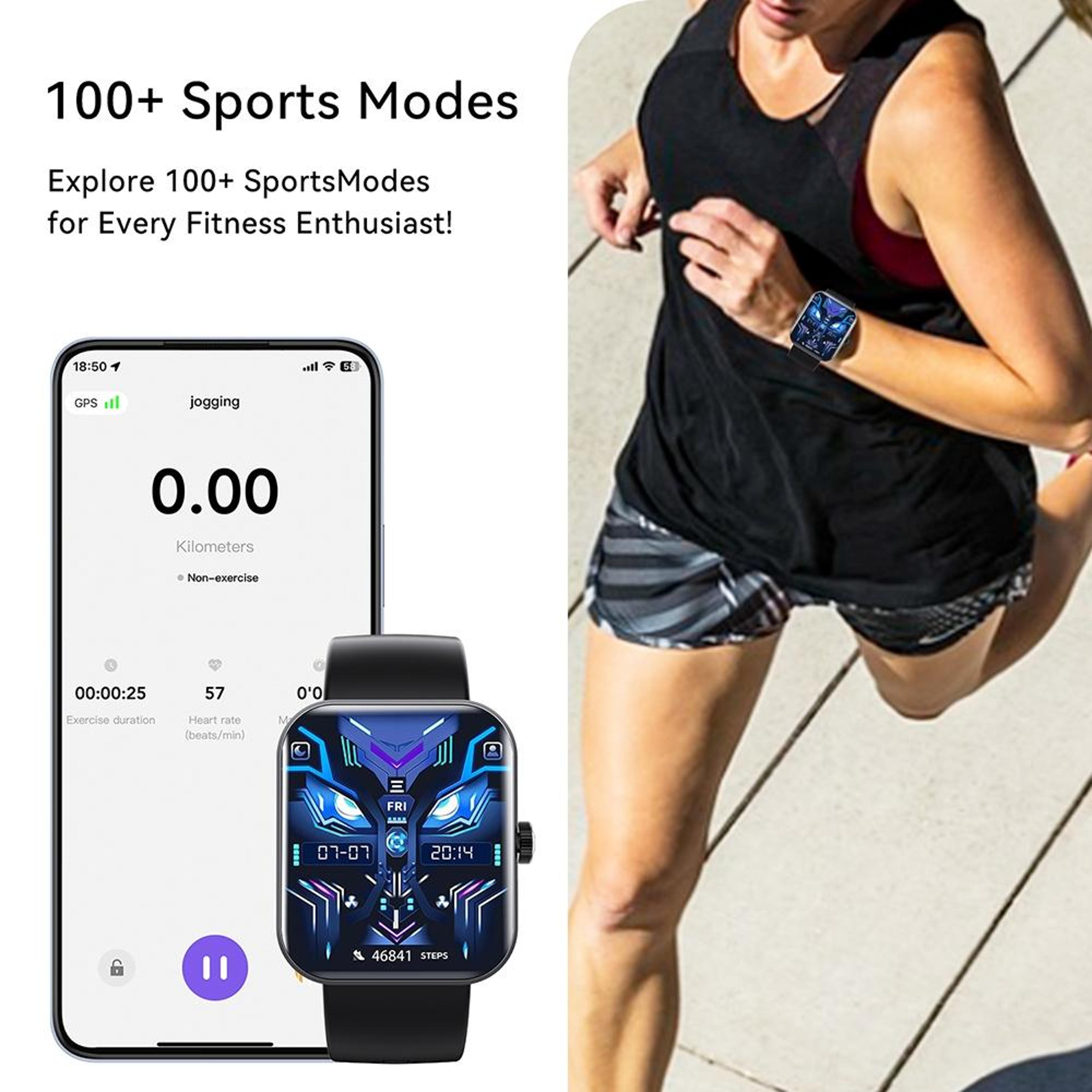 F16 Bluetooth Call Smart Watch 20 Inch Health Monitoring Smartwatch IP67 Waterproof Fitness Tracker 3