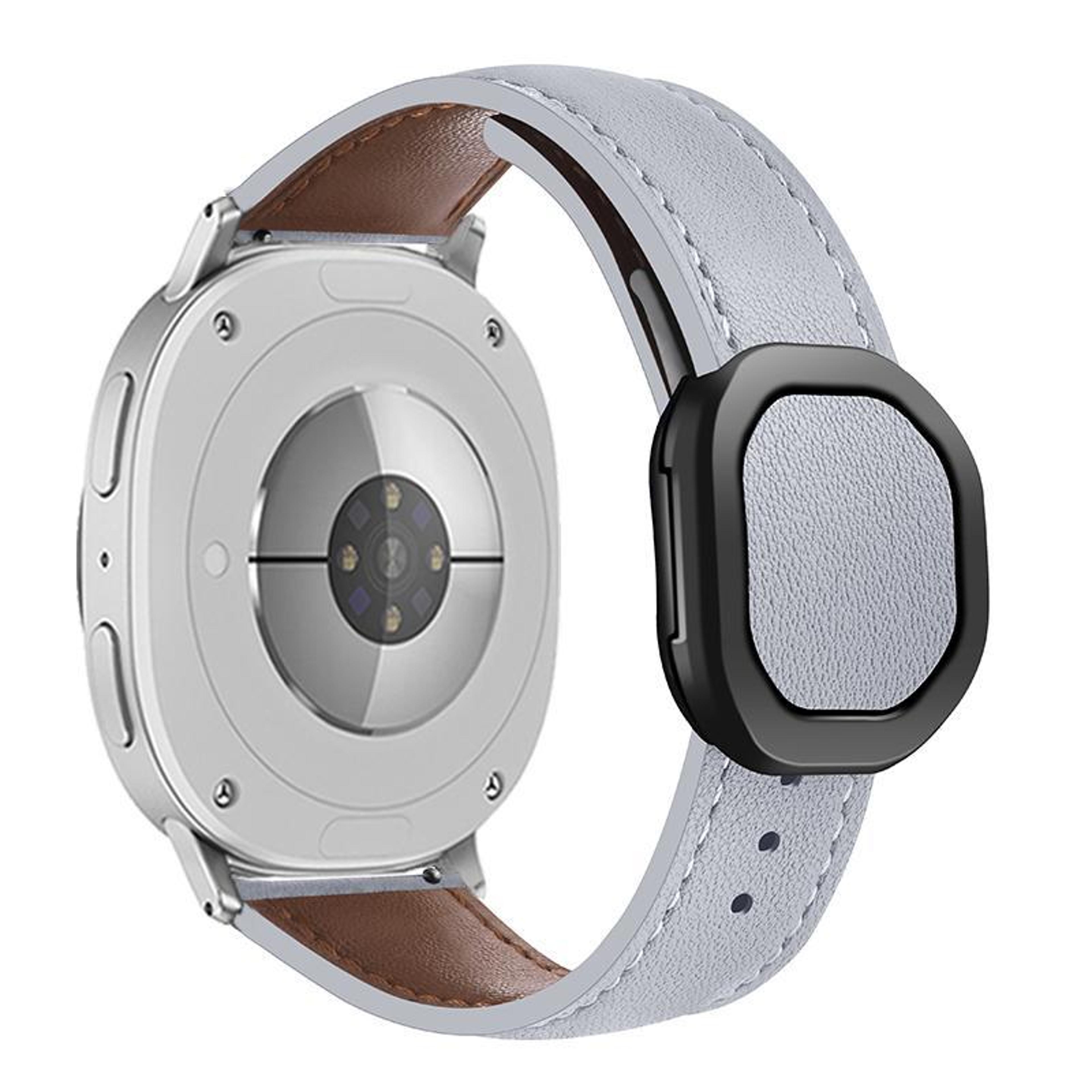 Samsung Galaxy Watch8 Classic Leather Watch Band With Magnetic Fold Buckle Adjustable Replacement S 3