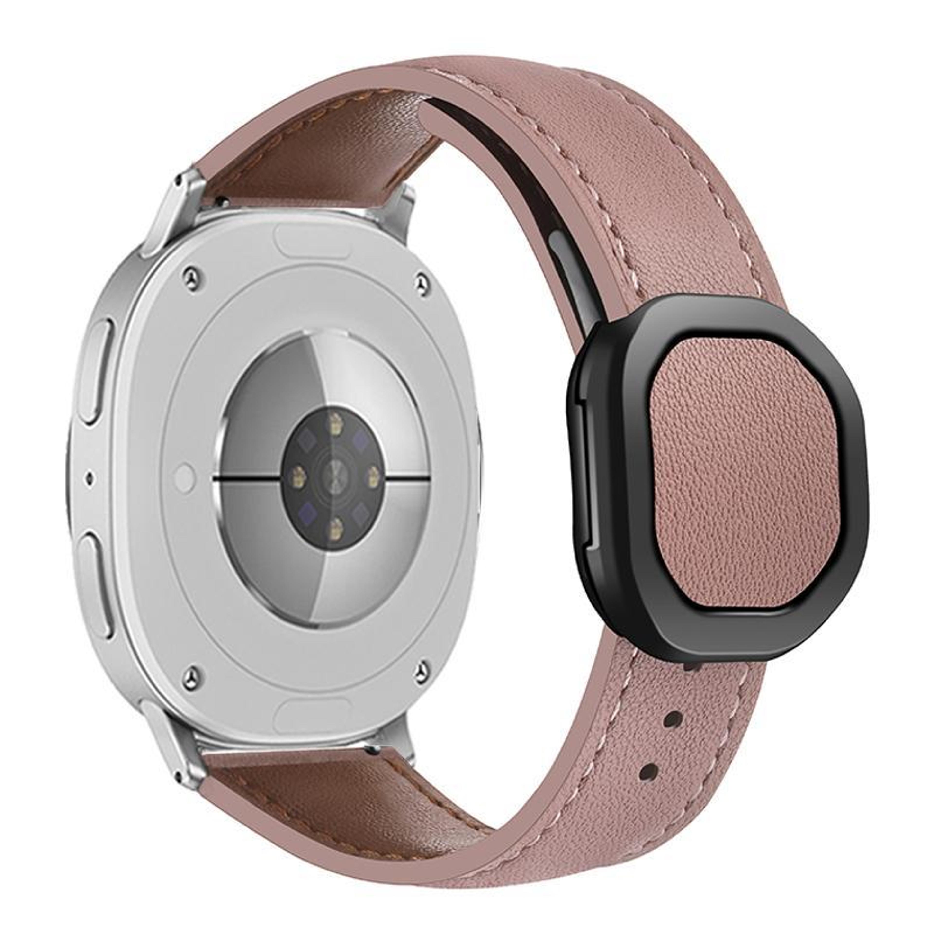 Samsung Galaxy Watch8 Classic Leather Watch Band With Magnetic Fold Buckle Adjustable Replacement S 8