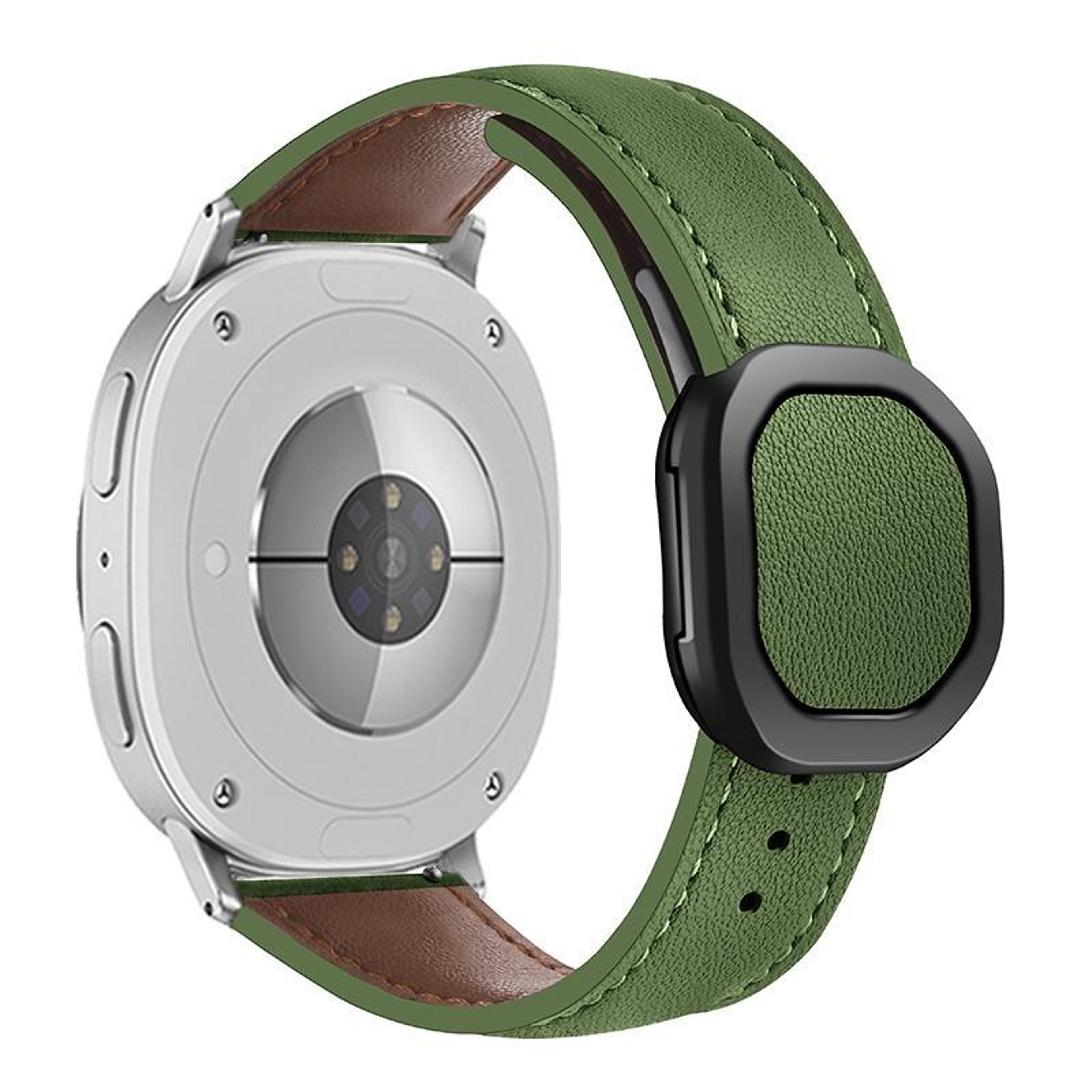 Samsung Galaxy Watch8 Classic Leather Watch Band With Magnetic Fold Buckle Adjustable Replacement S 10