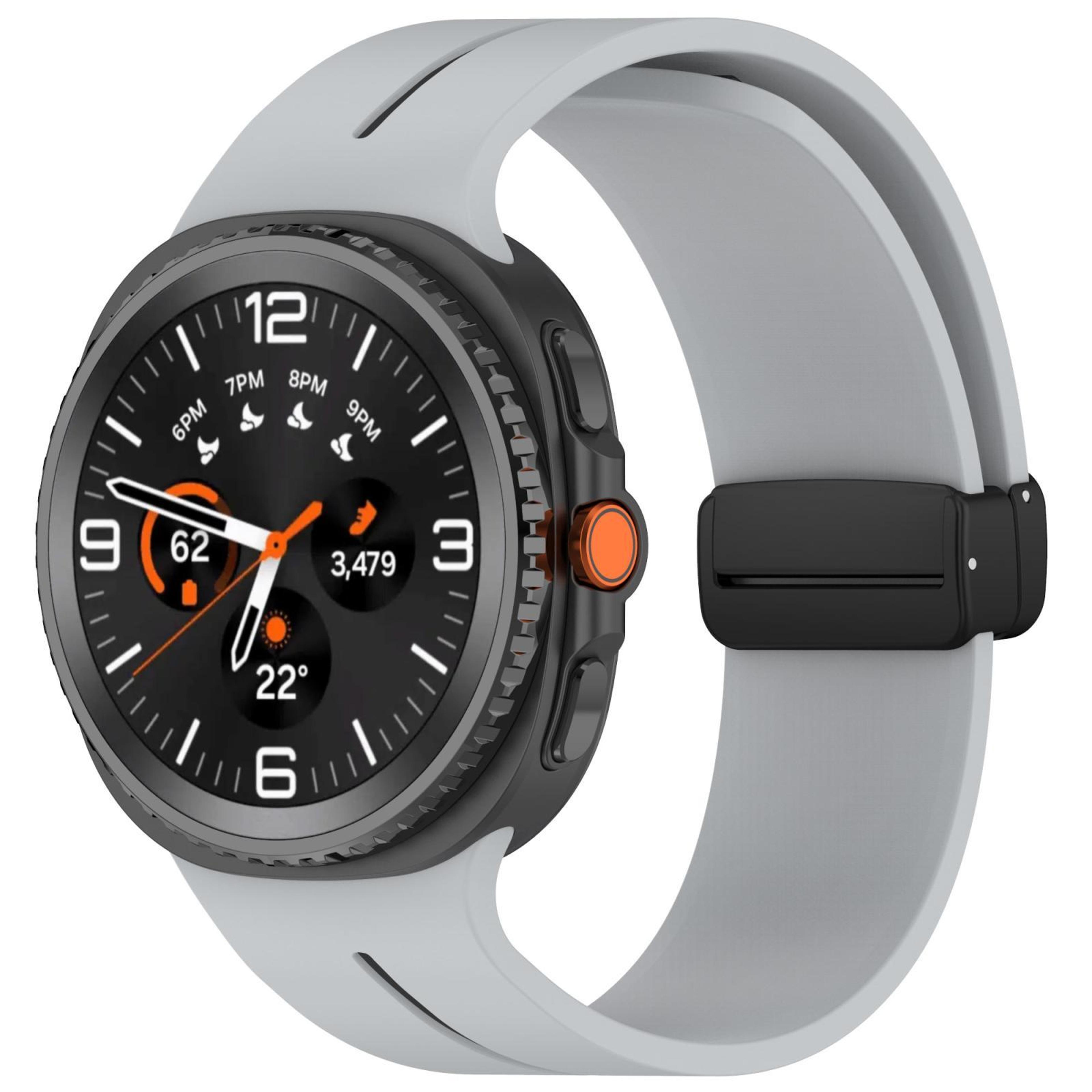 Samsung Galaxy Watch8 Classic Magnetic Silicone Watch Band Adjustable Soft Replacement Strap 9