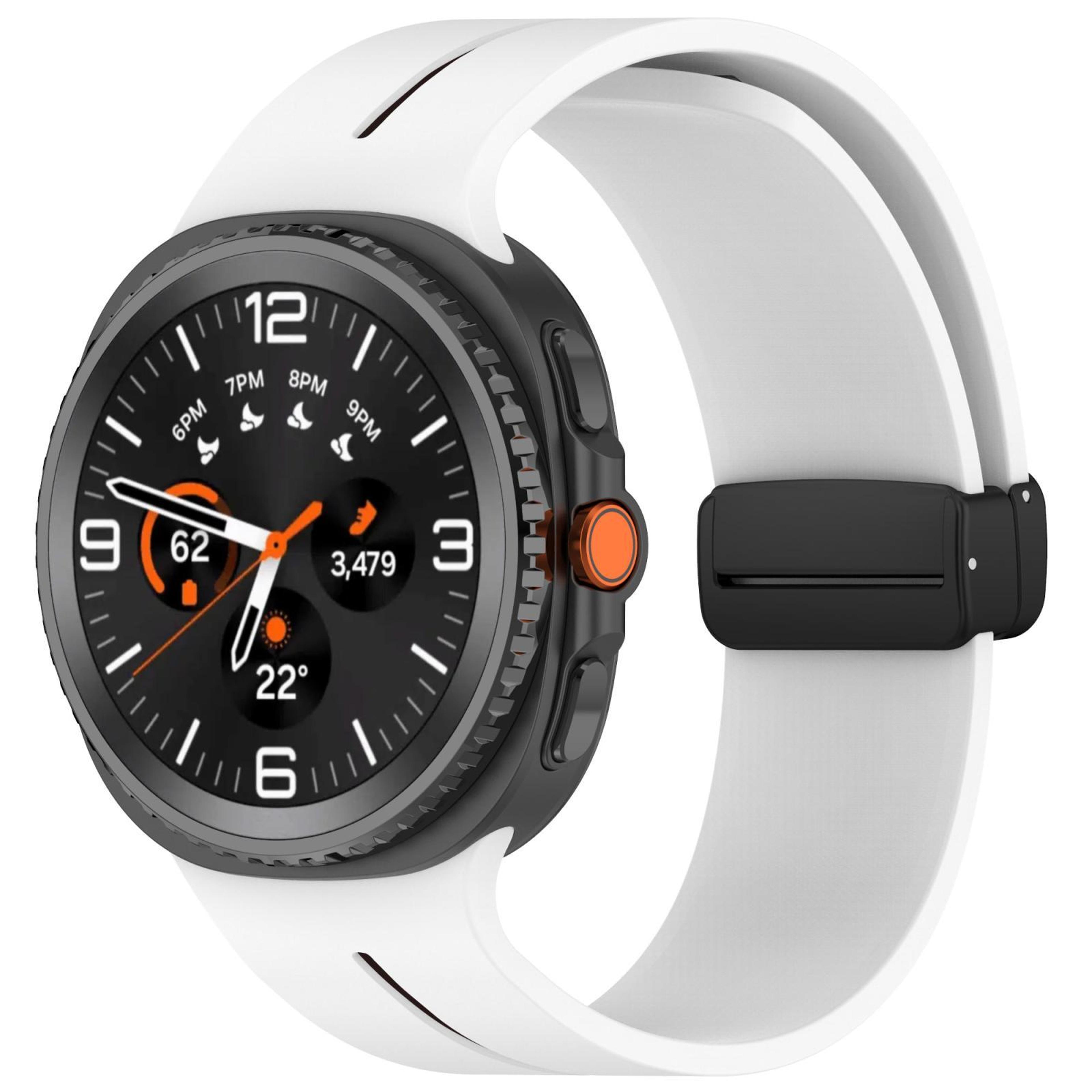 Samsung Galaxy Watch8 Classic Magnetic Silicone Watch Band Adjustable Soft Replacement Strap 14