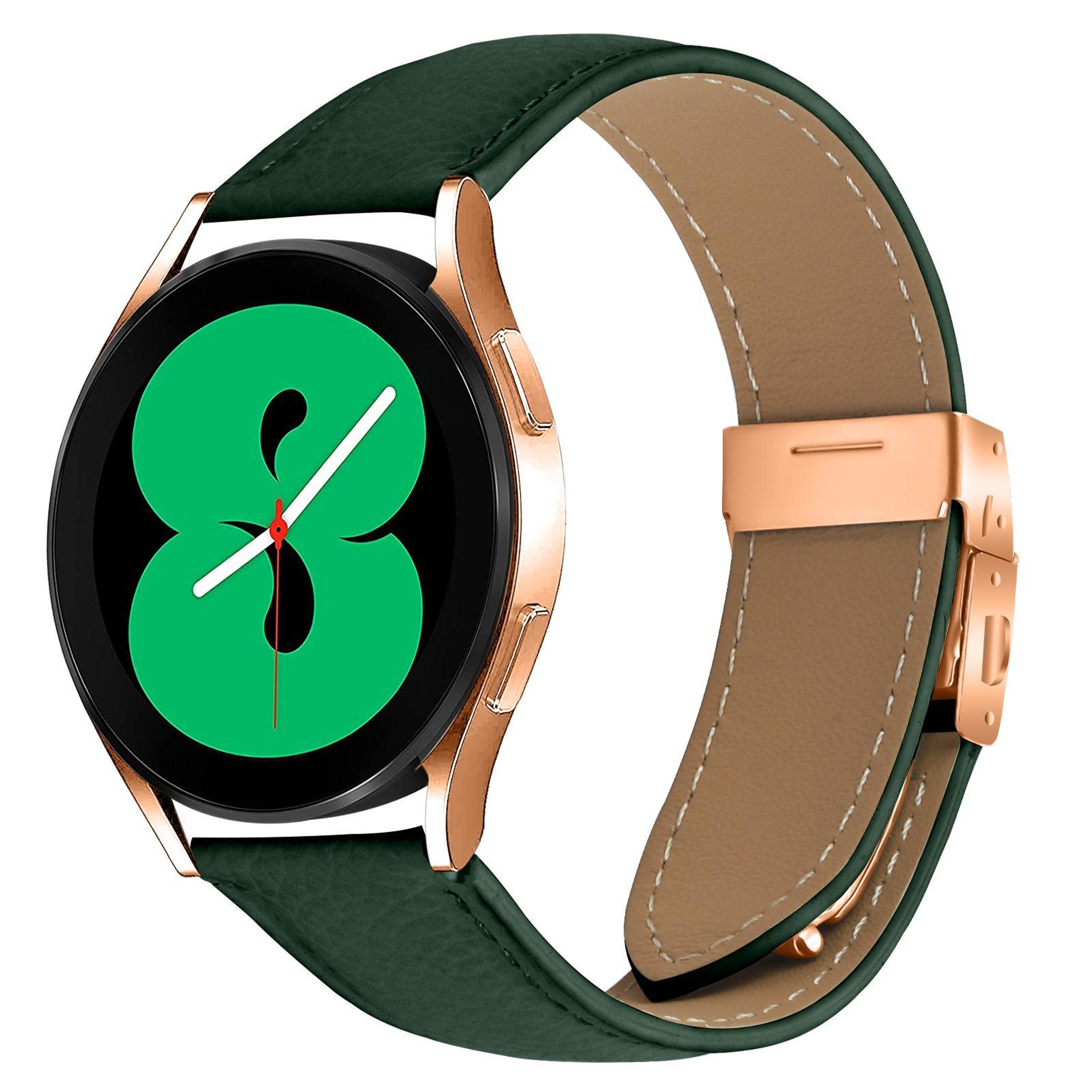Leather Watch Band Lychee Texture Rose Gold Buckle Replacement Watch Strap 11