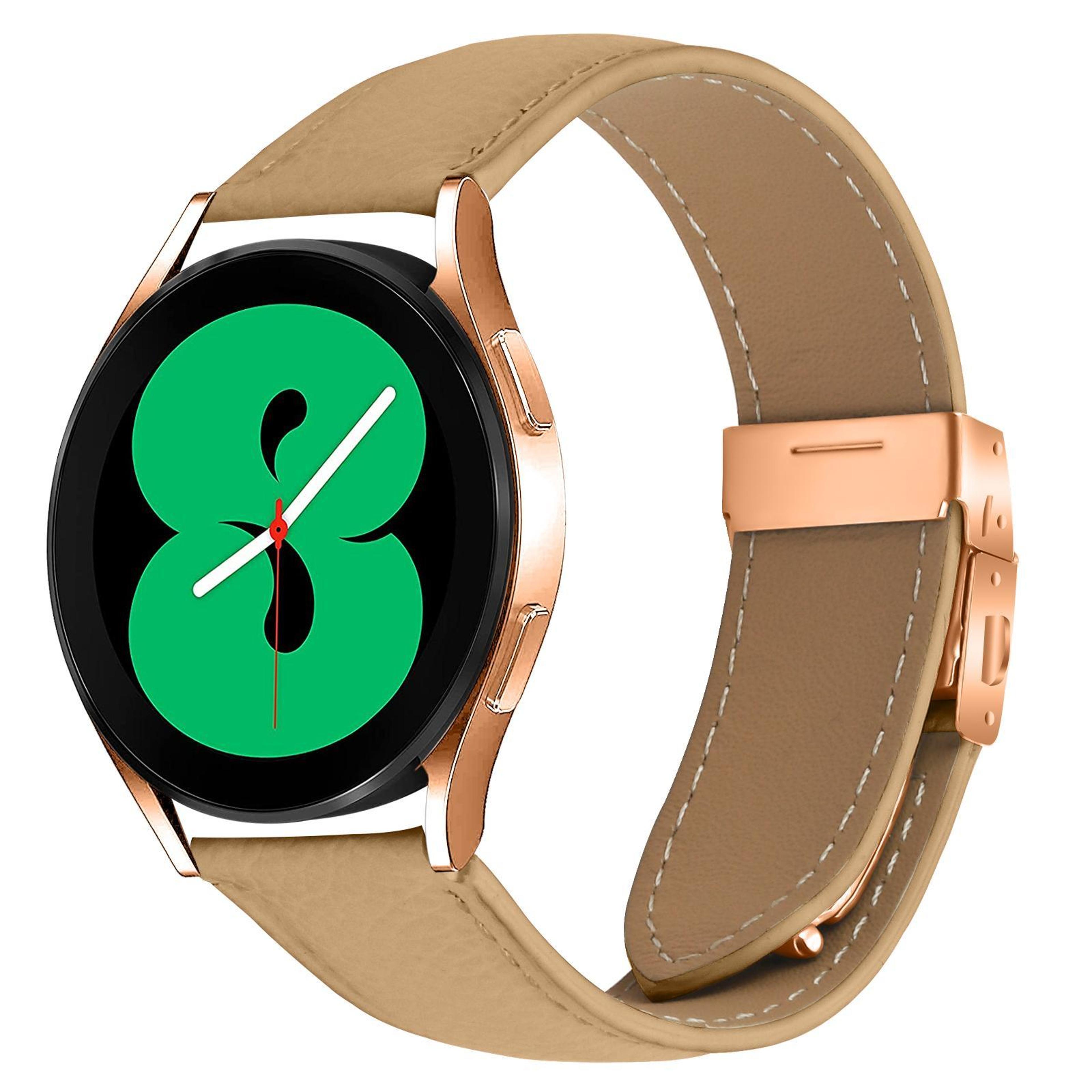 Leather Watch Band Lychee Texture Rose Gold Buckle Replacement Watch Strap 13