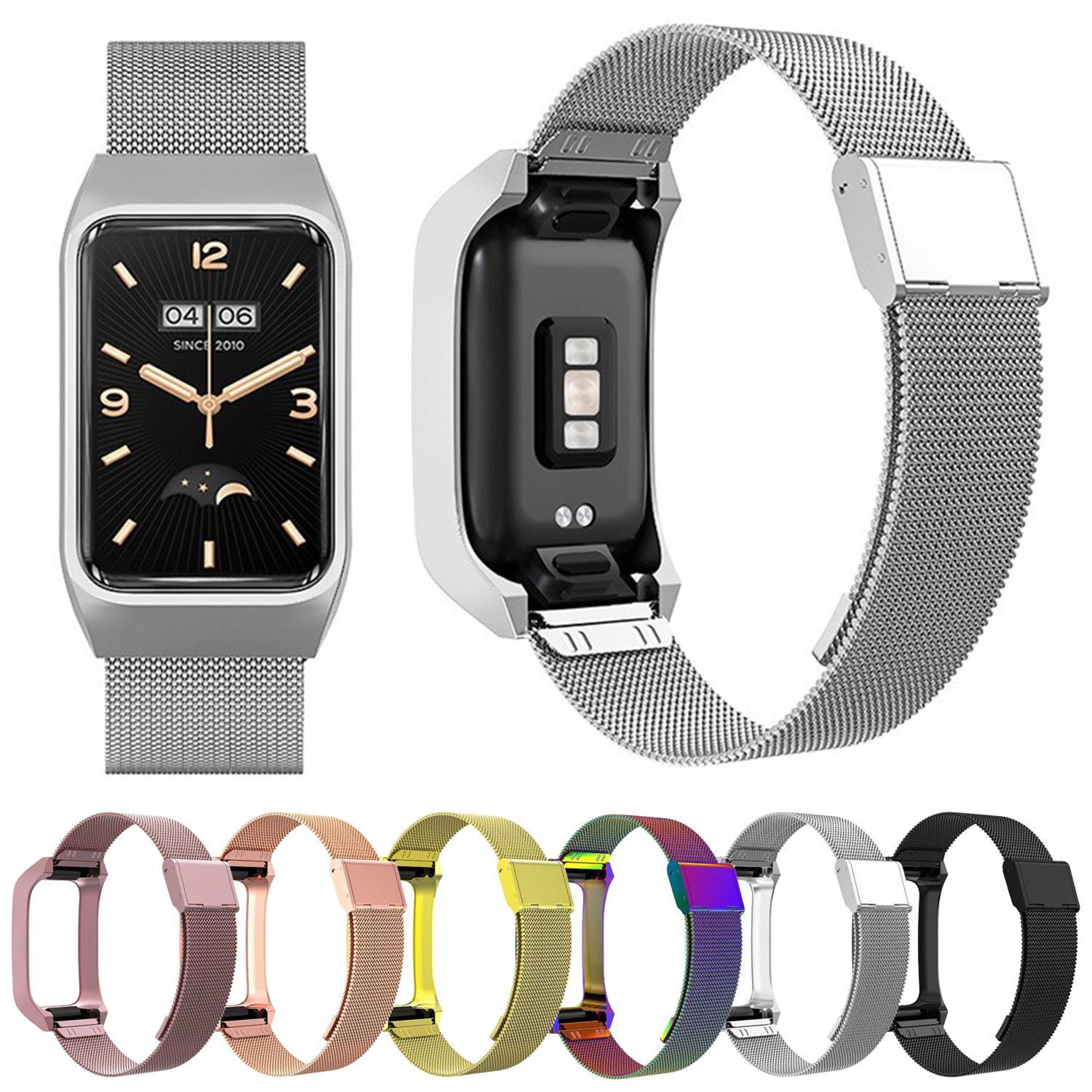 Xiaomi Mi Band 7 Pro Milanese Watch Band Stainless Steel Frame Magnetic Metal Strap 4