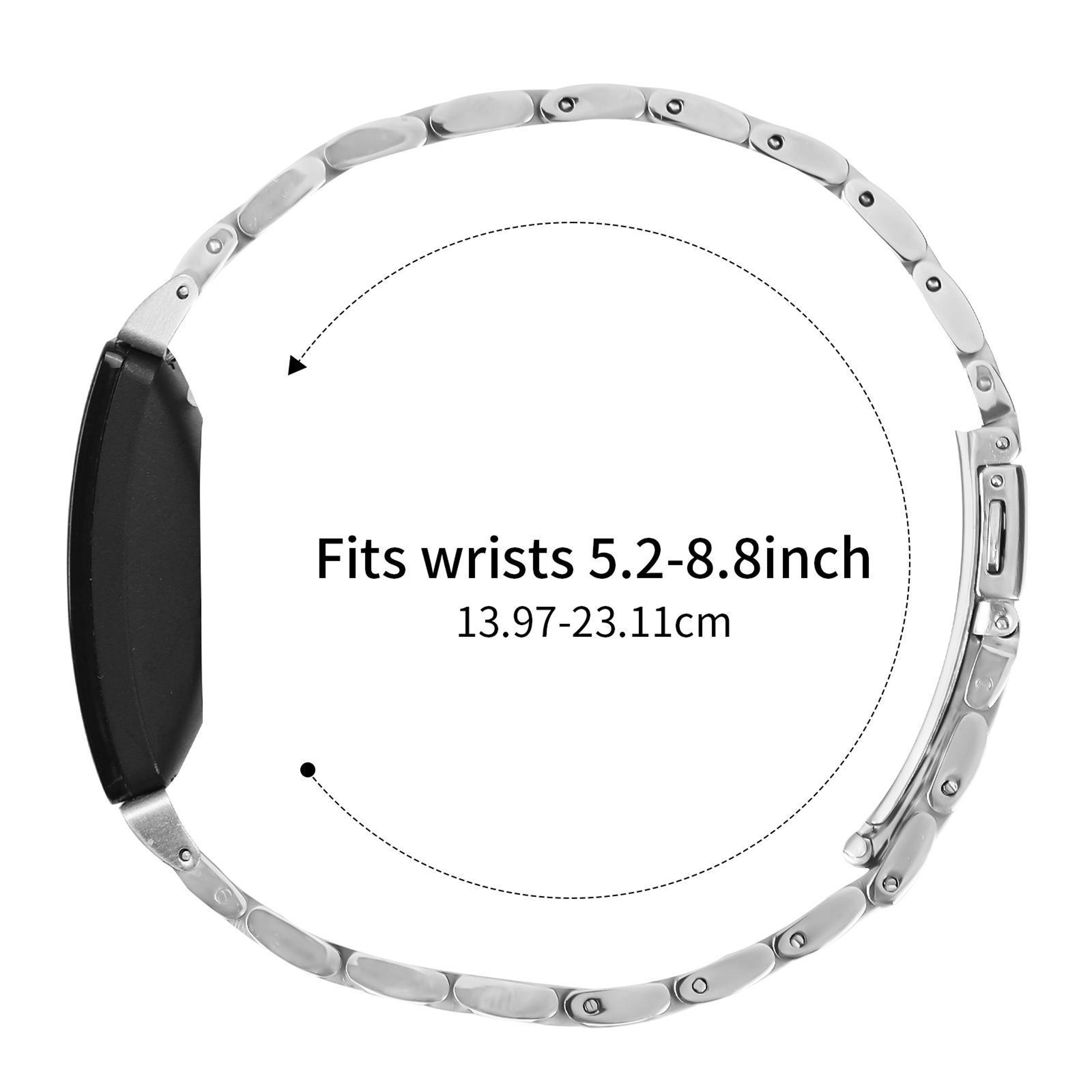 Fitbit Inspire 2 Band Stainless Steel Five Bead Metal Watch Band For Fitbit Inspire 1 Inspire 2 5