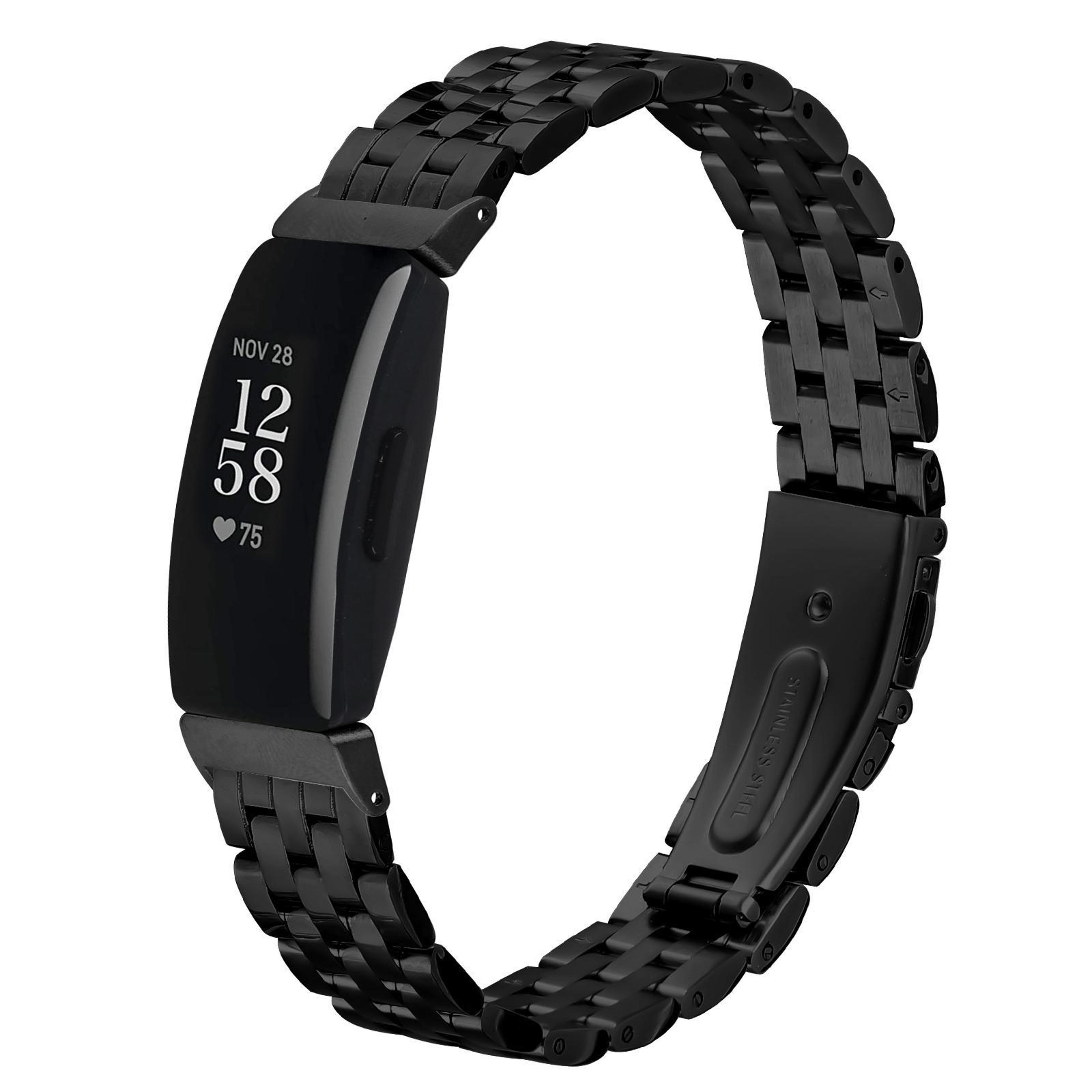 Fitbit Inspire 2 Band Stainless Steel Five Bead Metal Watch Band For Fitbit Inspire 1 Inspire 2 1