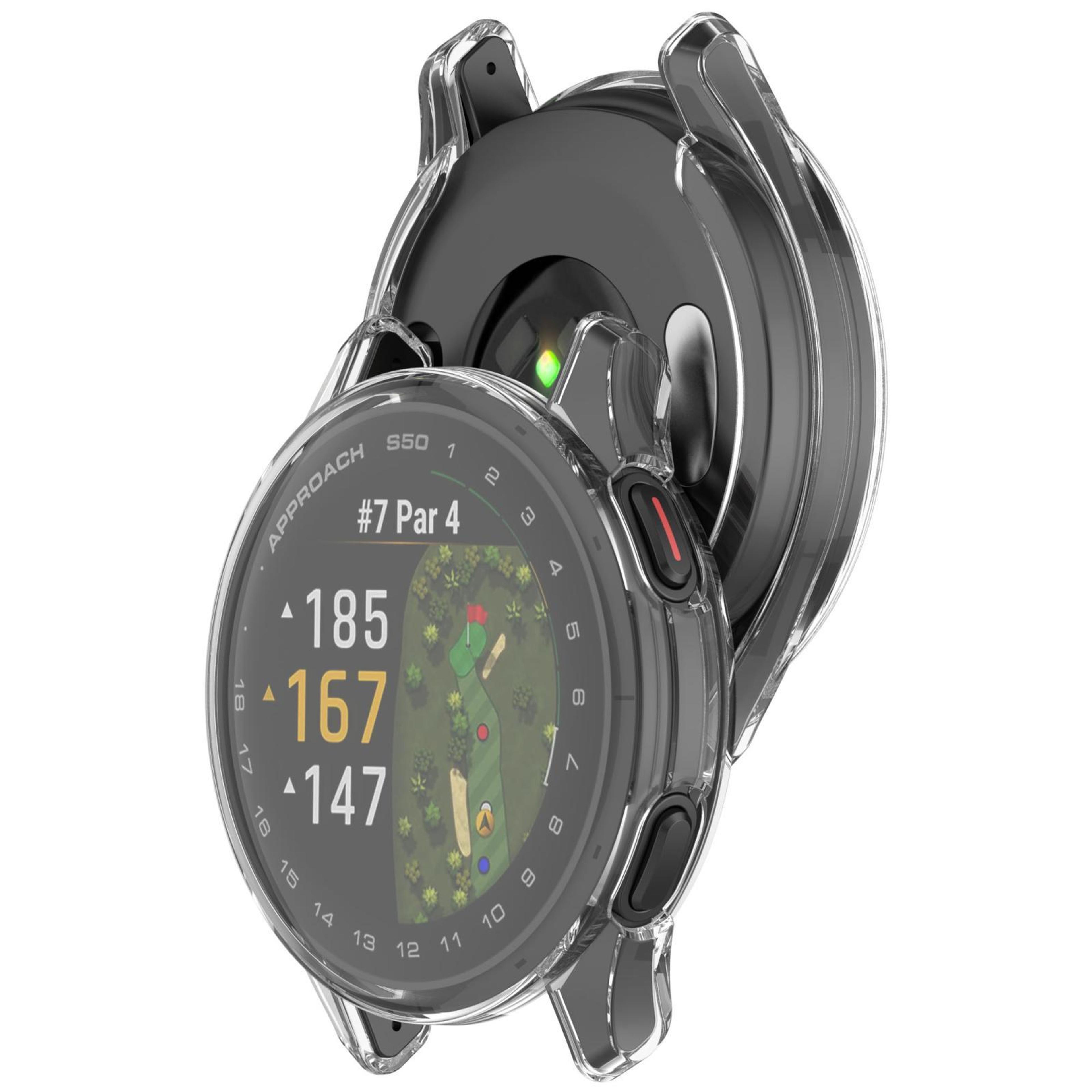 Garmin Approach S50 TPU Watch Case Full Coverage Protective Cover Electroplated Bumper 4