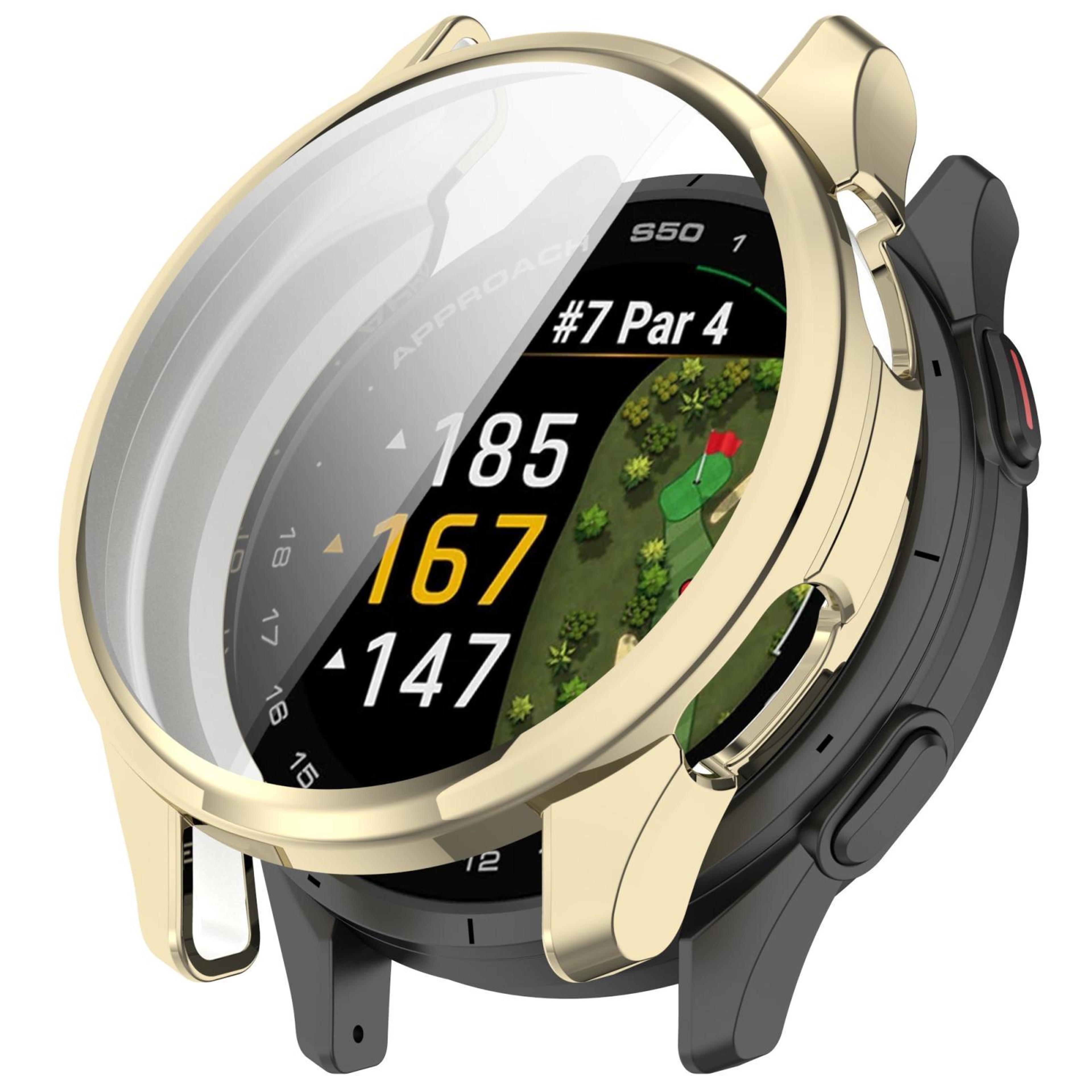 Garmin Approach S50 TPU Watch Case Full Coverage Protective Cover Electroplated Bumper 12