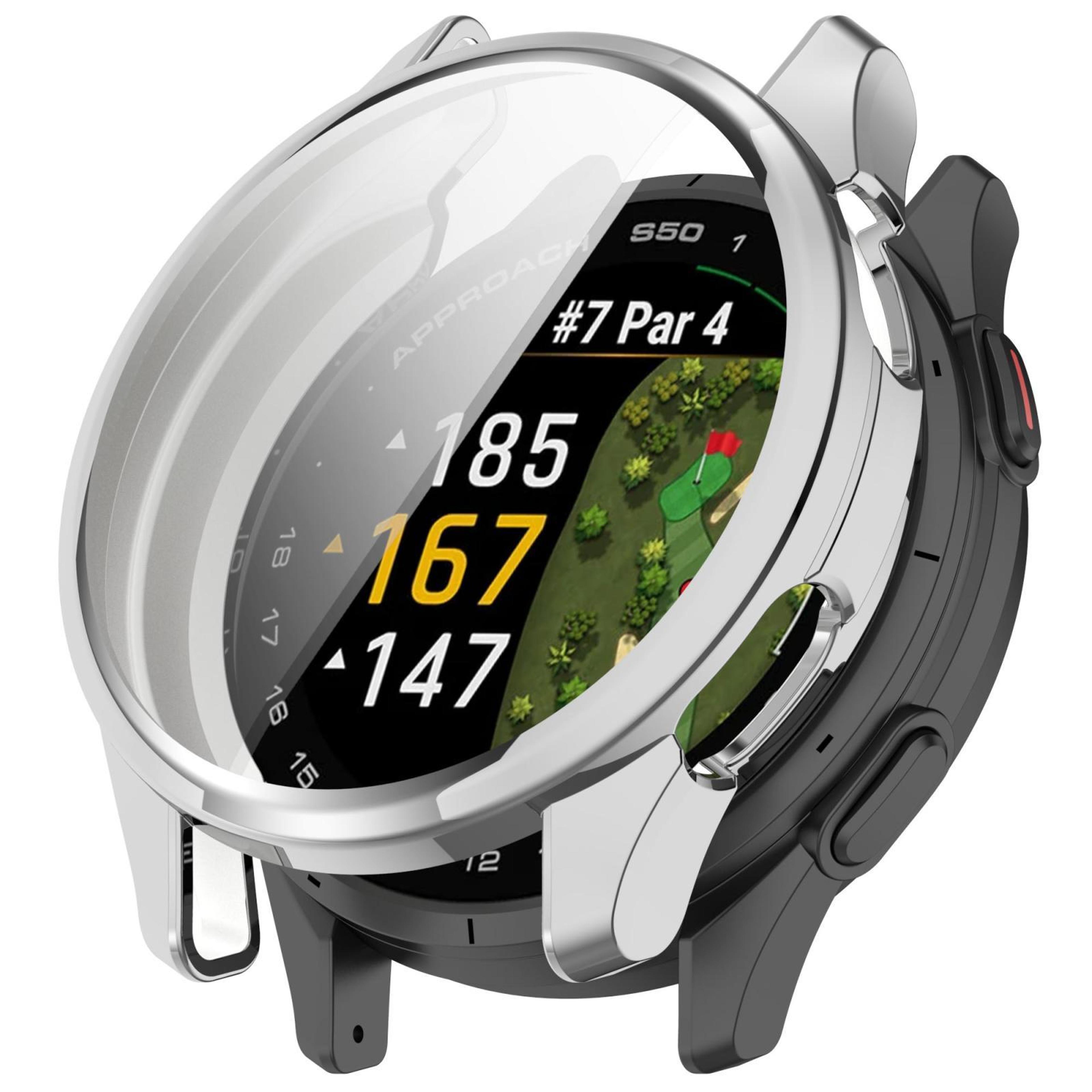 Garmin Approach S50 TPU Watch Case Full Coverage Protective Cover Electroplated Bumper 15