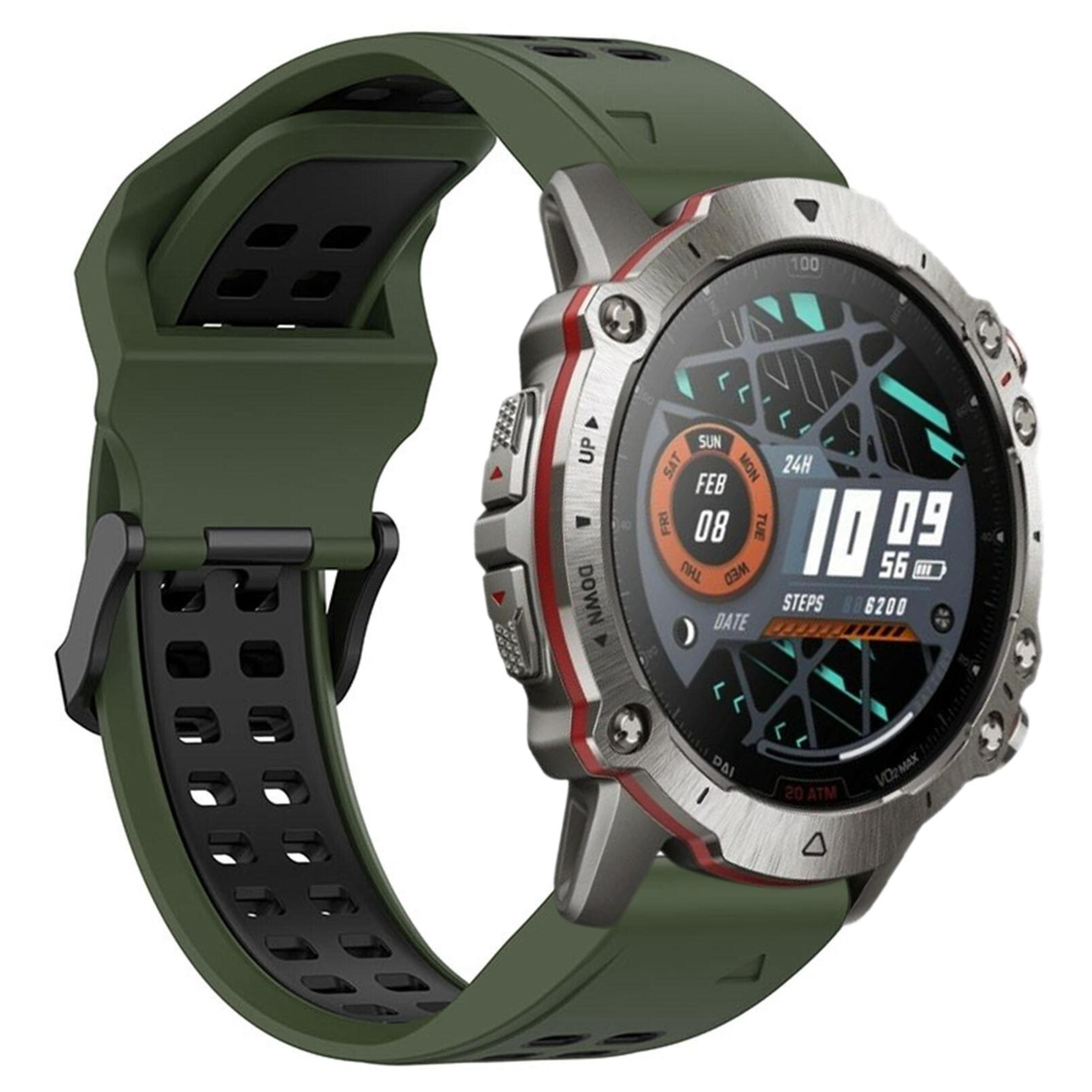 Amazfit Falcon 22mm Silicone Watch Band Two Color Sports Watch Strap With Quick Release 15
