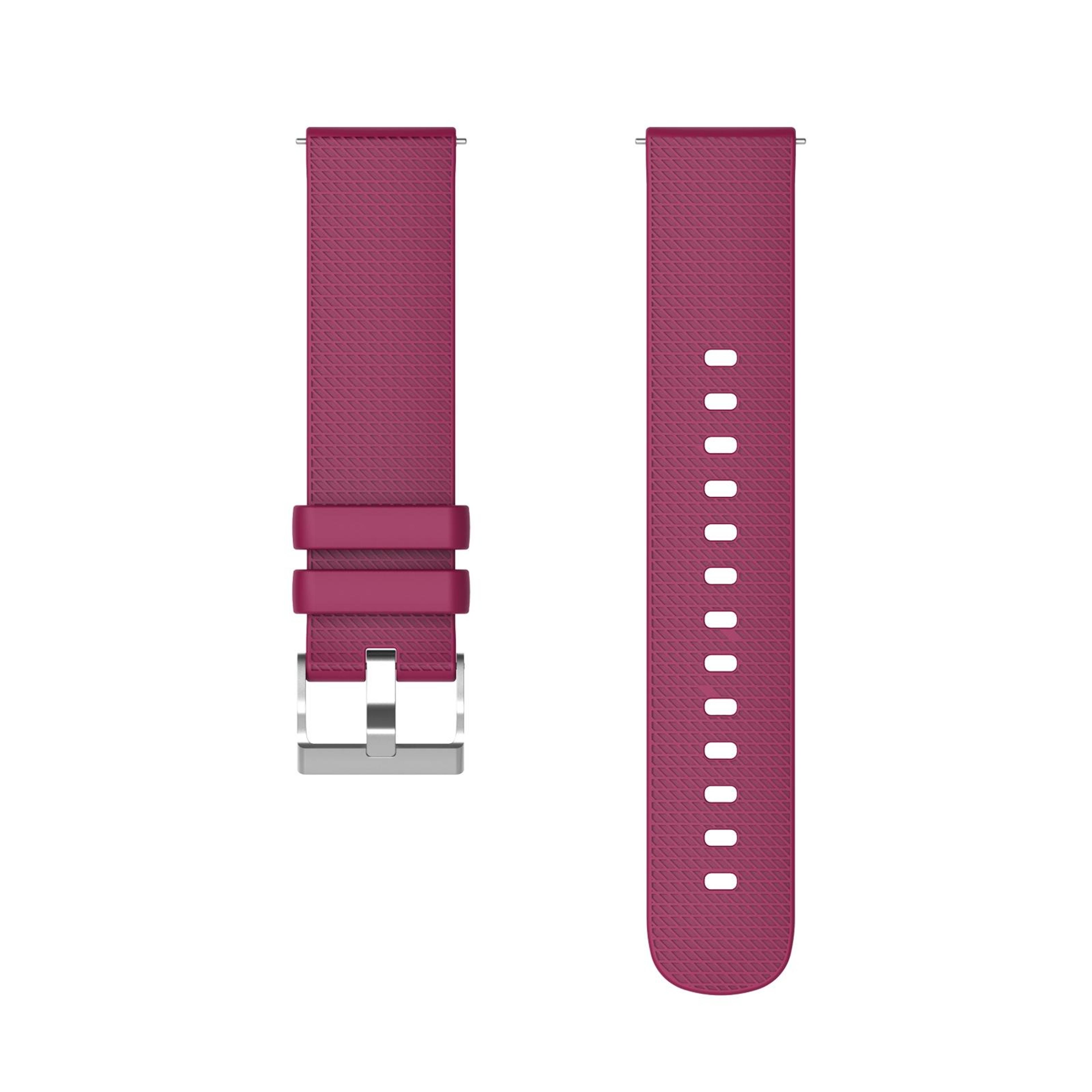Samsung Galaxy Watch5 40mm 44mm Watch5 Pro Silicone Watch Band With Pockmarked Texture And Silver B 5