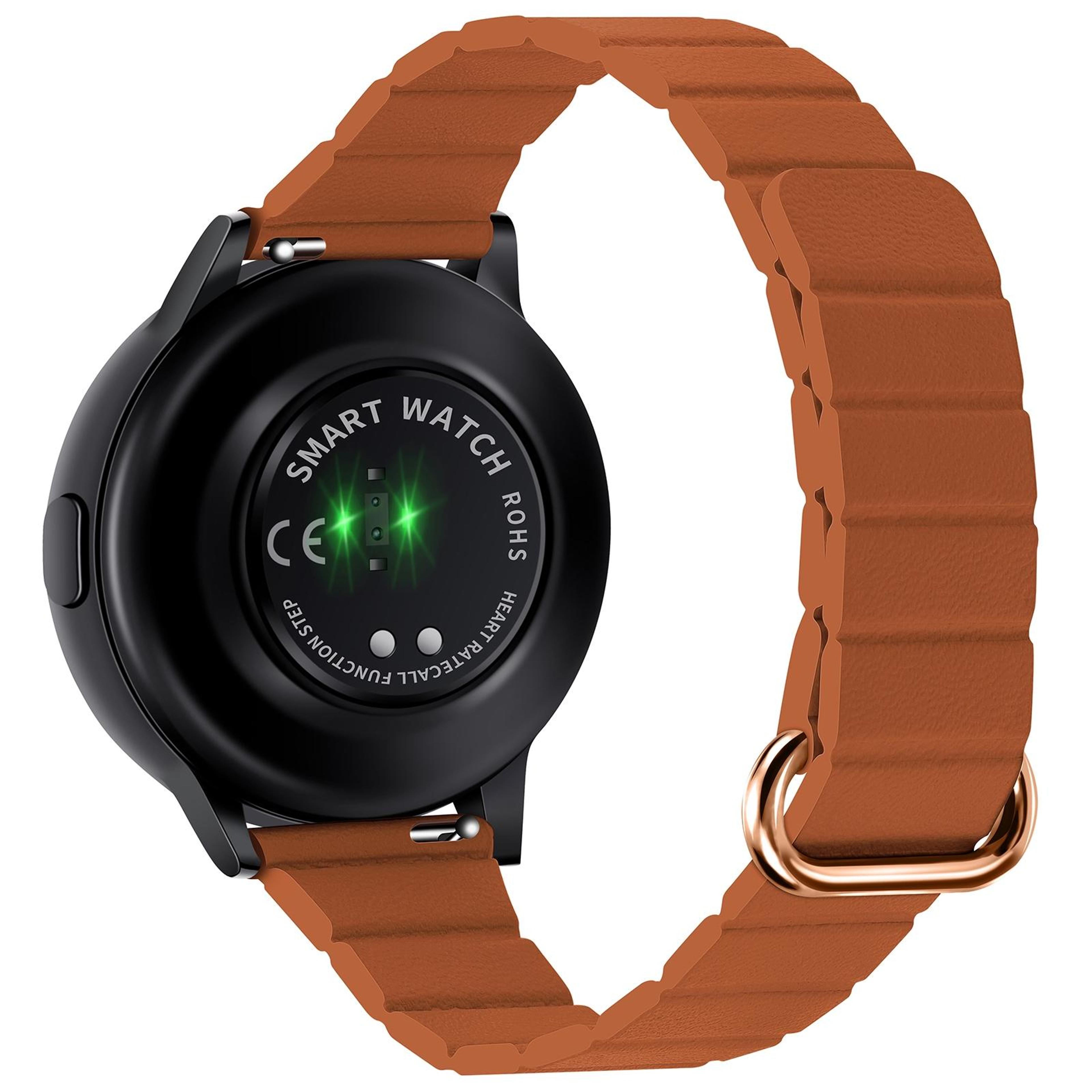 Samsung Galaxy Watch3 45mm Leather Watch Band With Magnetic Buckle 22mm Replacement Strap 2