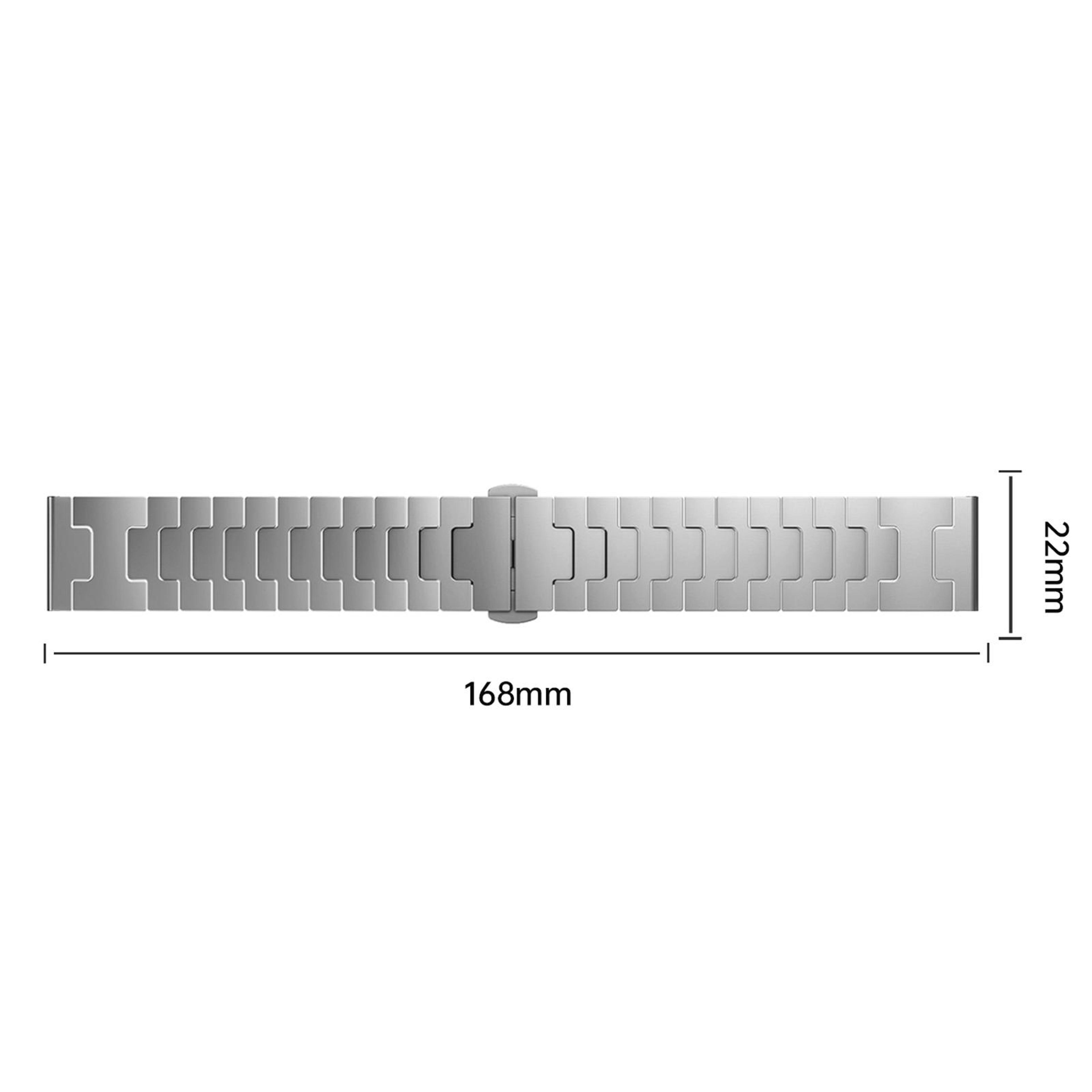 Amazfit Bip 5 GTR 4 GTR 3 Titanium Watch Band 22mm Metal Replacement Strap 5