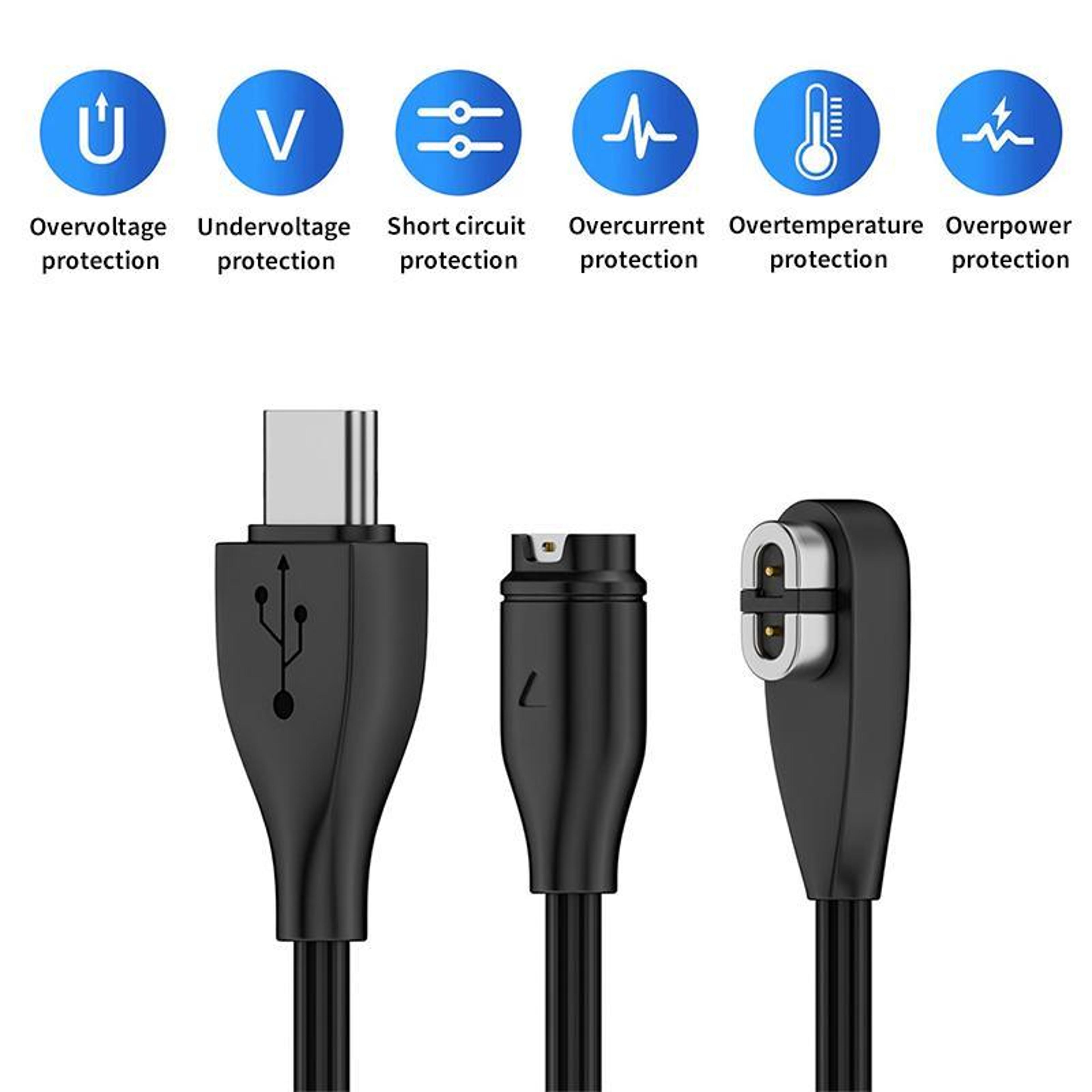 2 In 1 Garmin Charger And Shokz Charging Cable Magnetic USB Charging Adapter 5