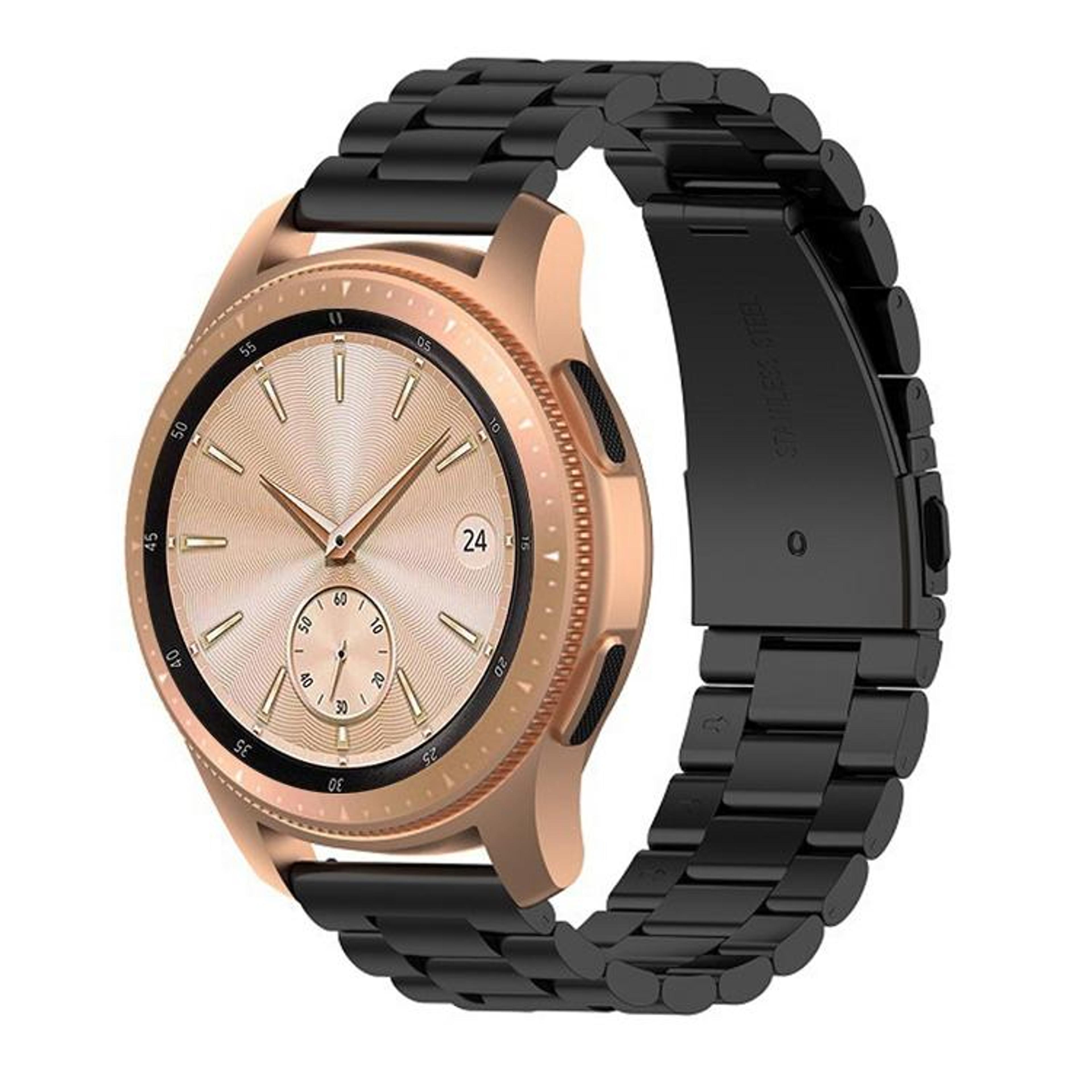 Galaxy Watch 46mm Stainless Steel Watch Band Three Bead Metal Watch Strap 5