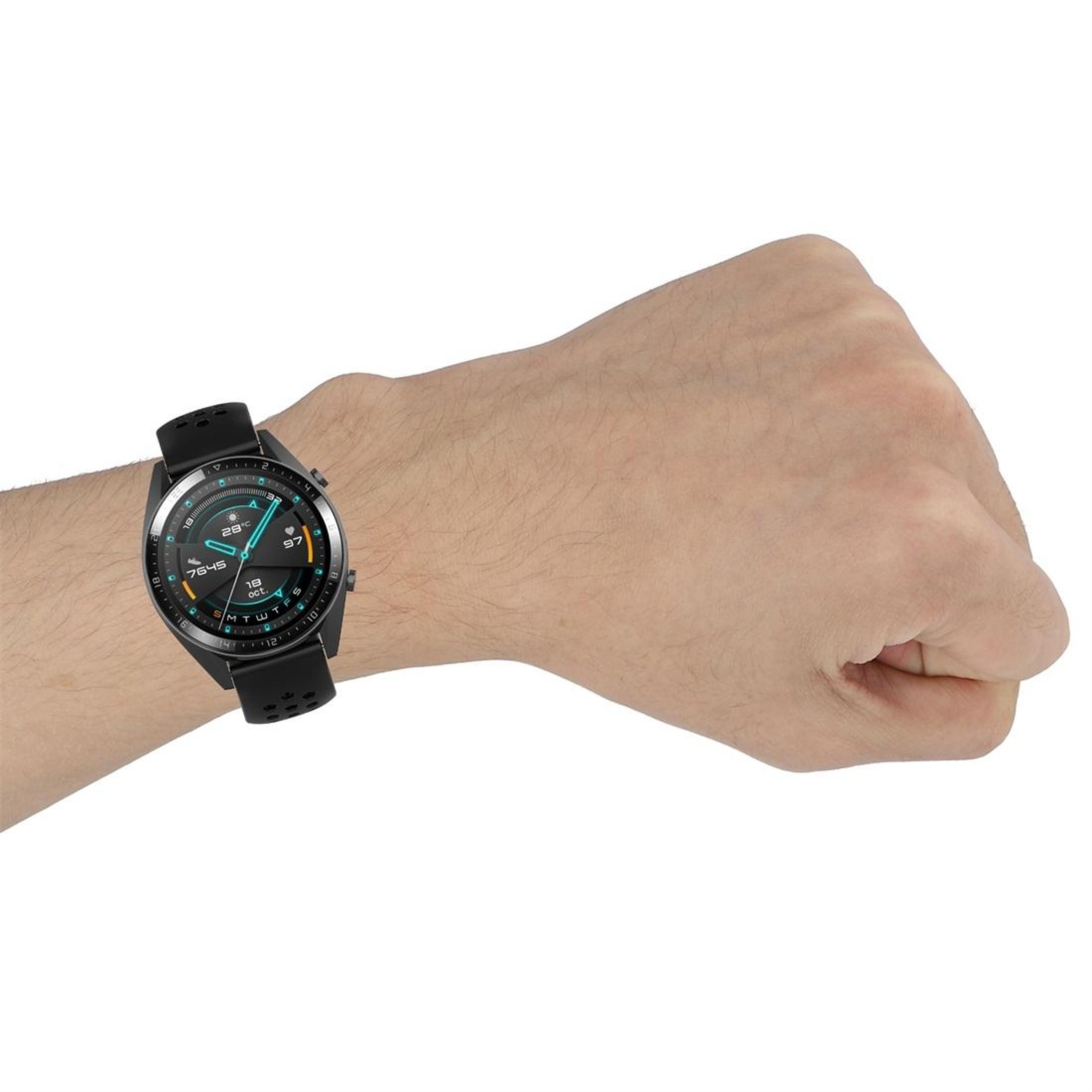 Huawei Watch GT GT2 22mm Sport Watch Band Soft Silicone Watch Strap With Secure Clasp 1