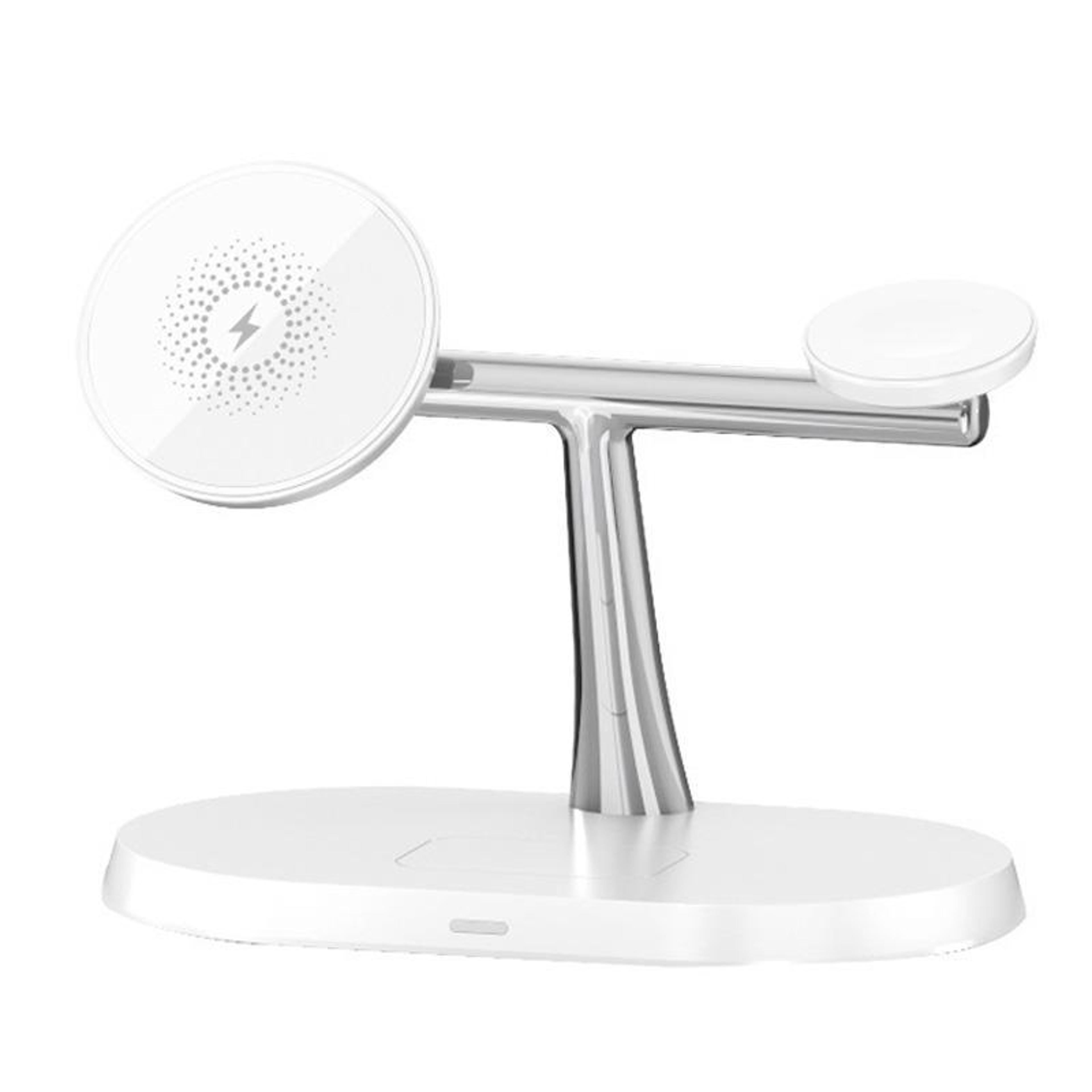 15W 3 In 1 Magnetic Wireless Charger Fast Charging Station For Phone Watch Earbuds With Adjustable  7