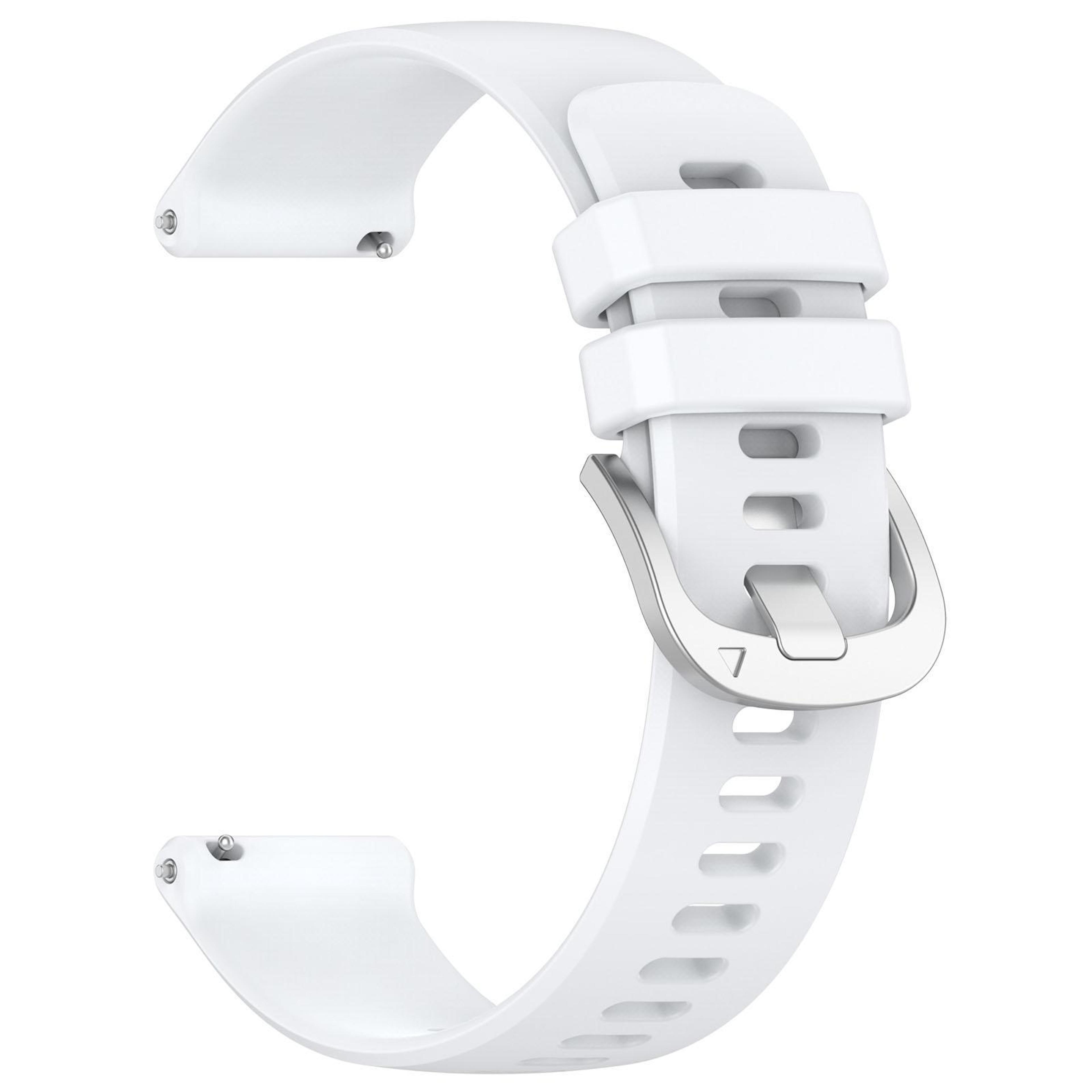 Garmin Approach S50 Silicone Watch Band 20mm Soft Waterproof Replacement Strap With Silver Buckle 6
