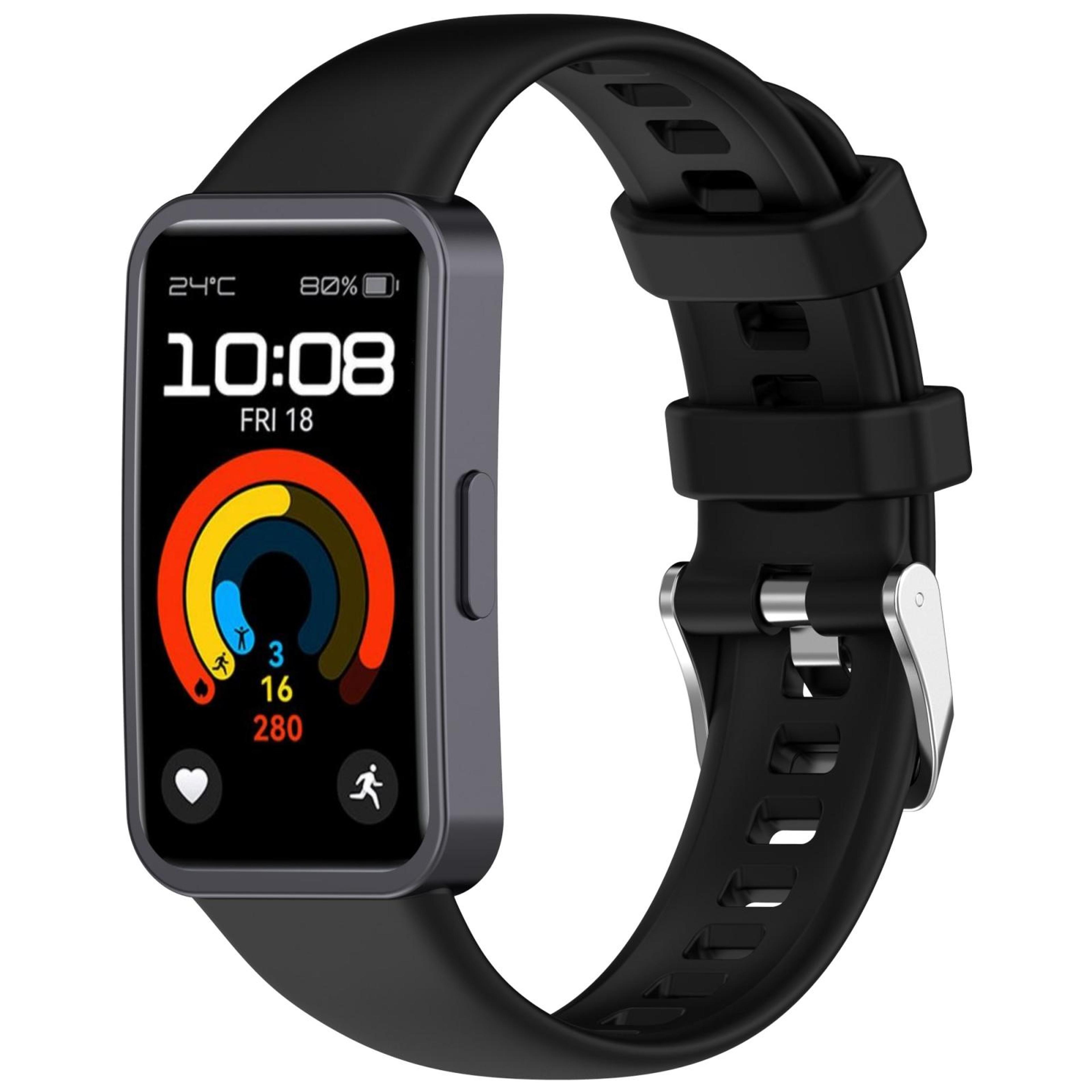 Huawei Band 10 9 8 Silicone Watch Band Soft Replacement Strap With Silver Buckle 13