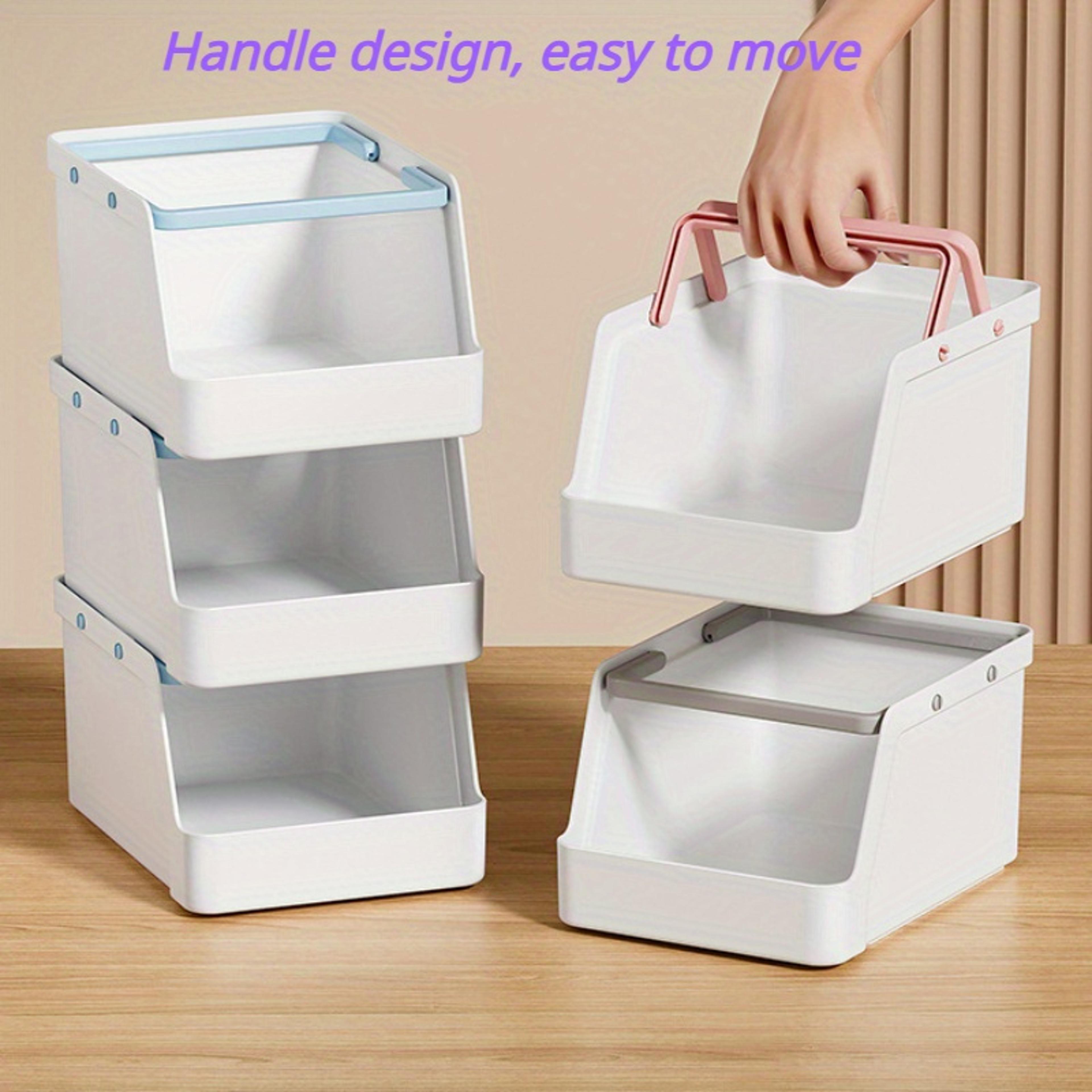 Stackable Plastic Storage Box Office Desktop Drawer Organizer For Cosmetics And Supplies 1