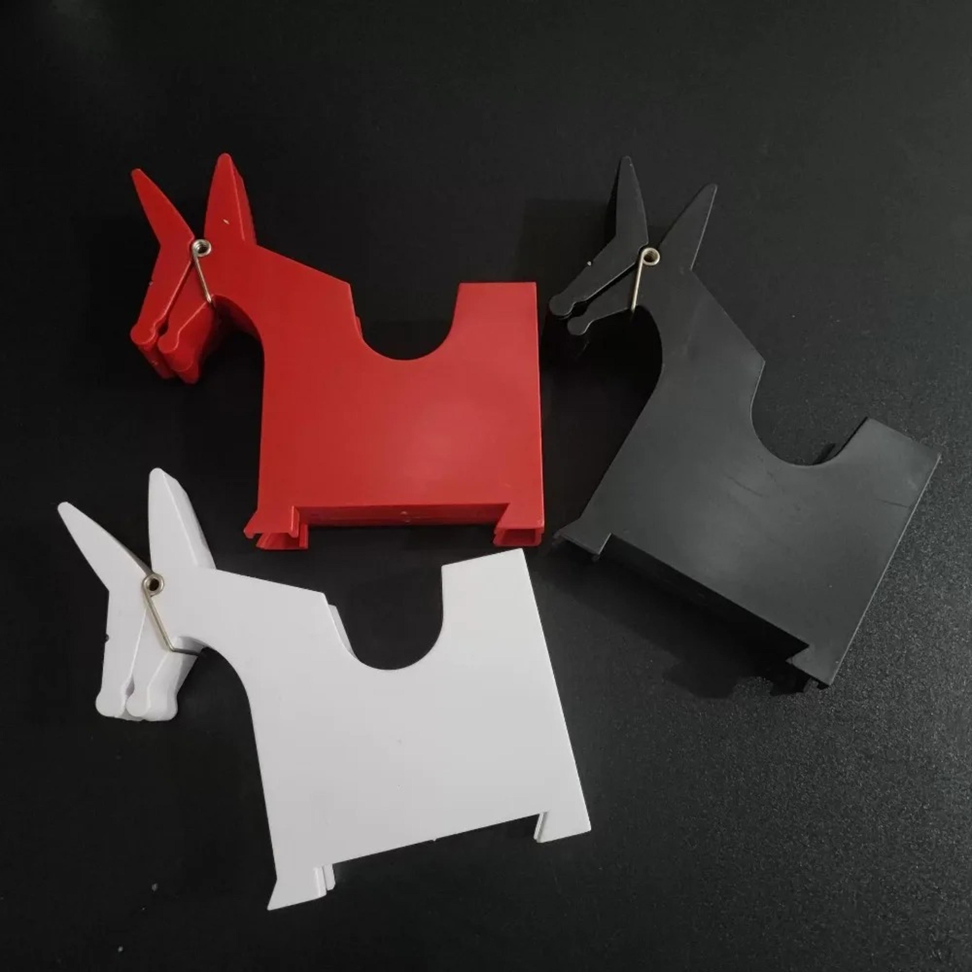 creative desktop memo holder, cute mule post-it clip, business card organizer, funny office decor storage