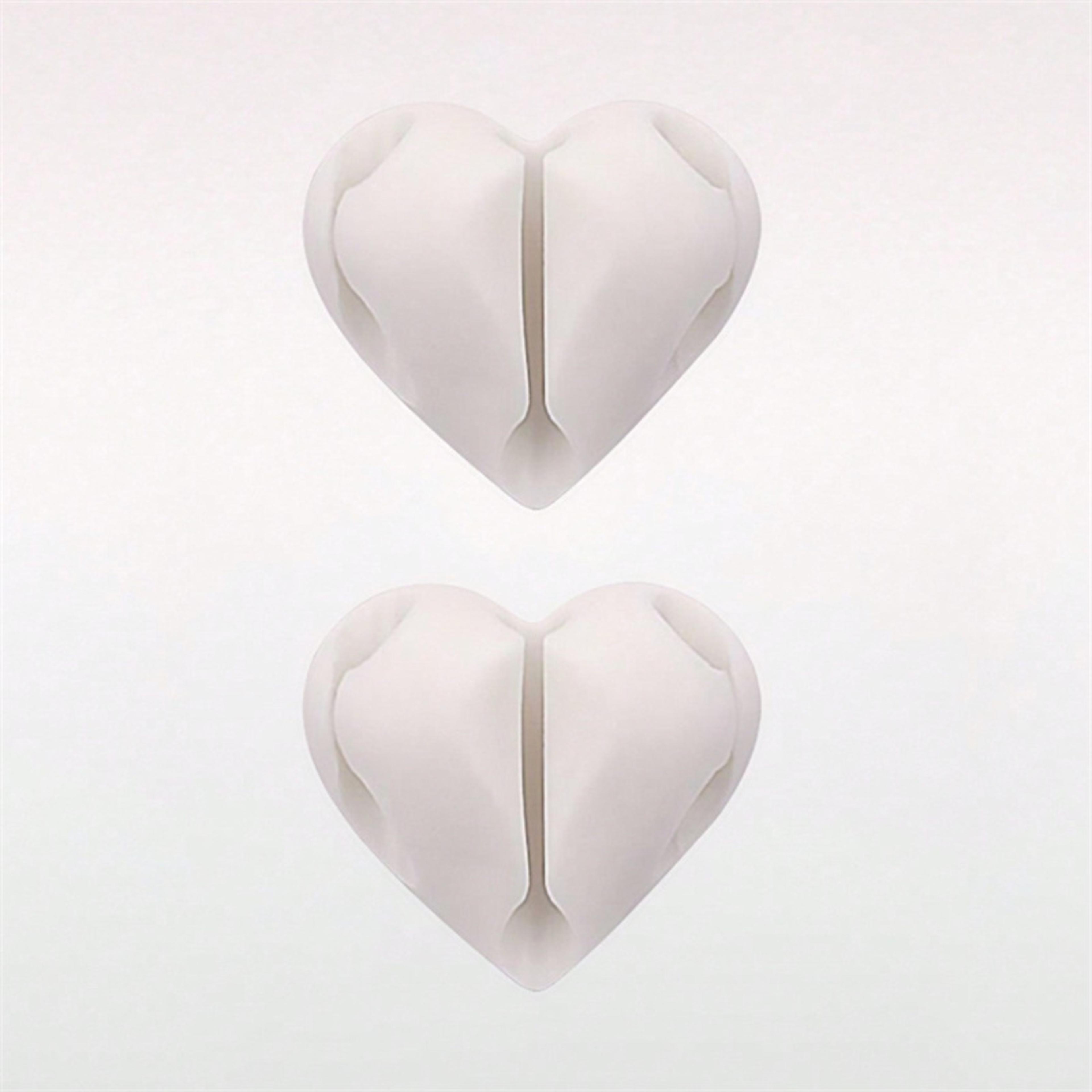 USB Charging Cable Clips HeartShaped Mini Cable Winder Organizer Desk Tidy Holder Protectors For Ho 4