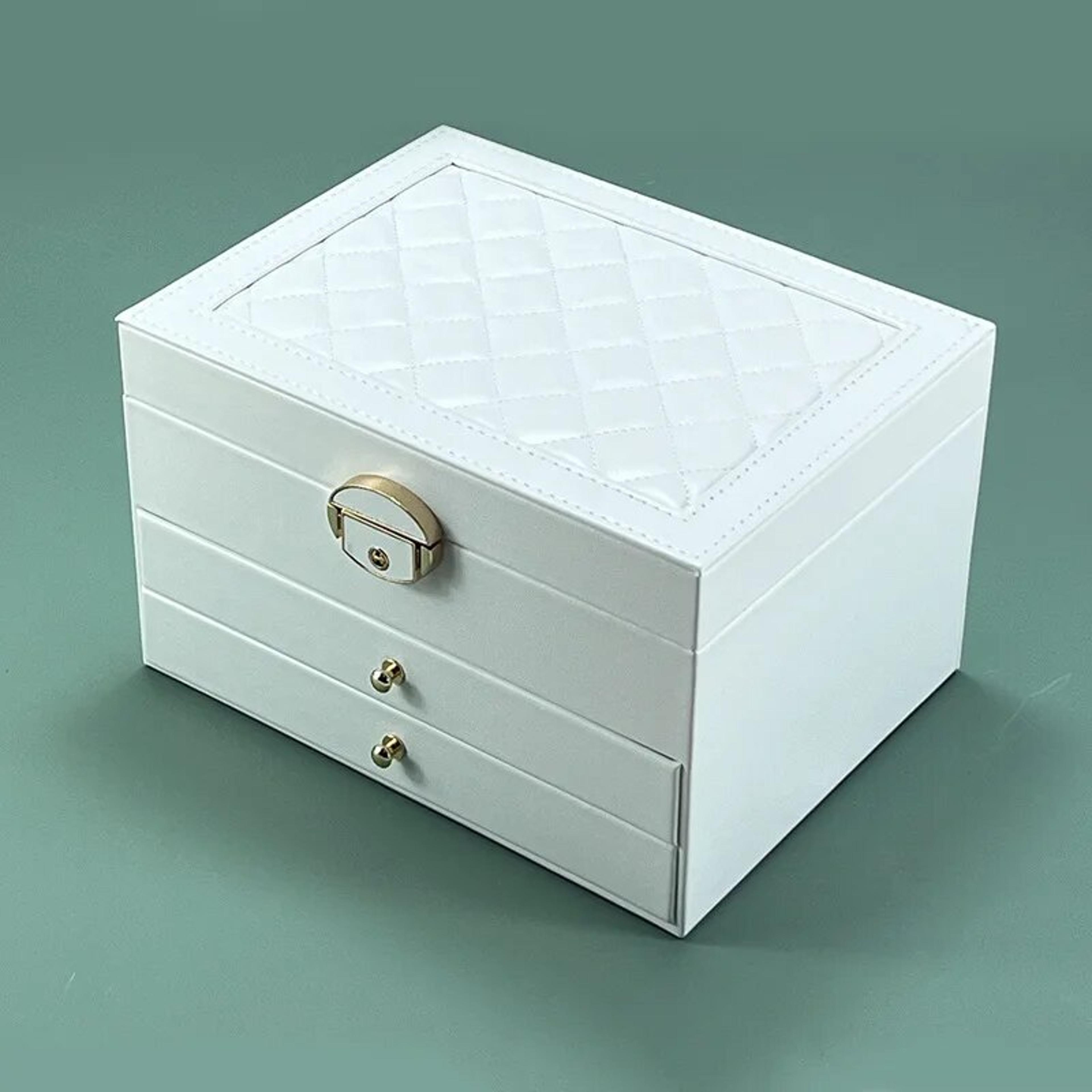 Jewelry Box With Large Capacity HighEnd MultiLayer Organizer Earring Storage With Oxidation Finish 3