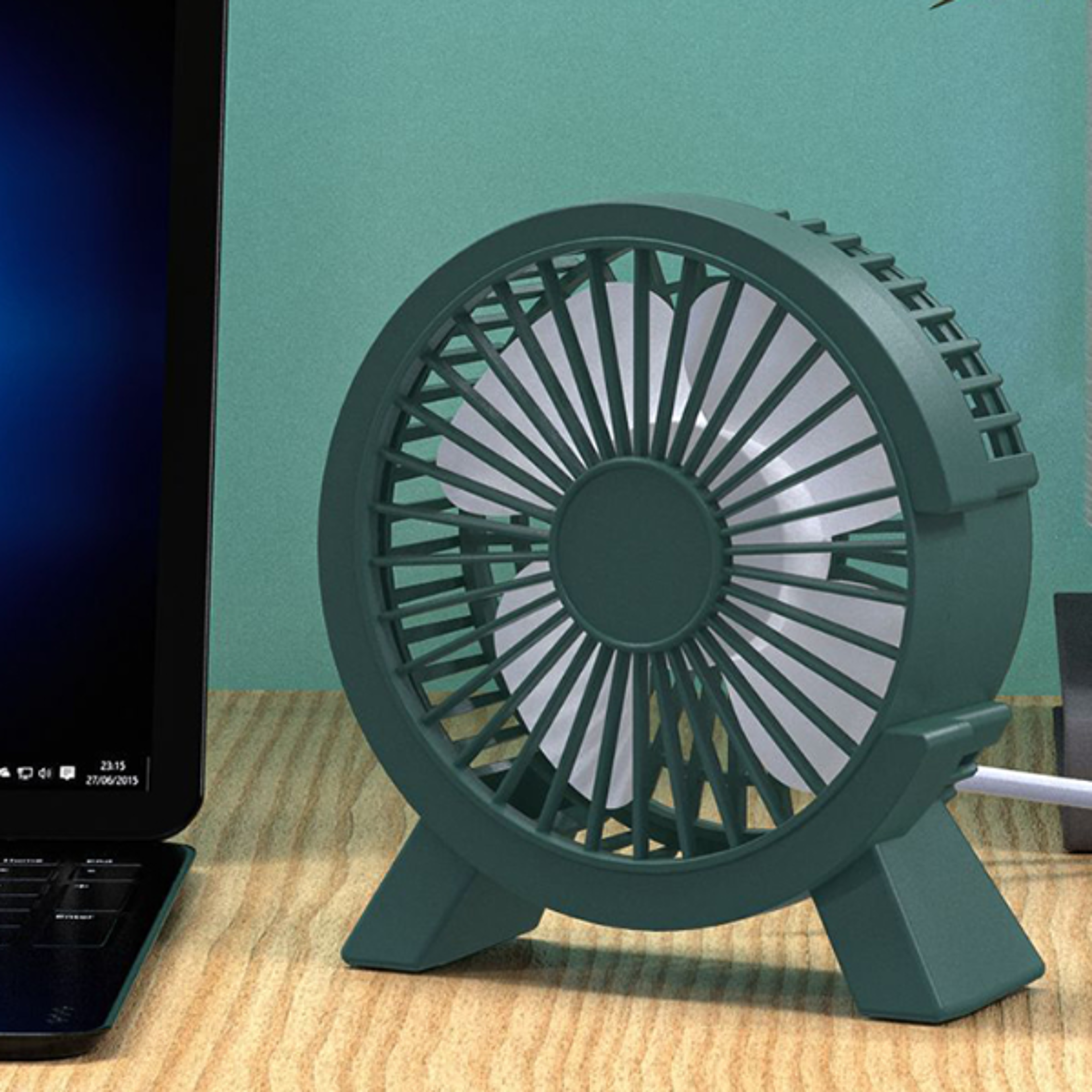 portable mini usb rechargeable table fan, small usb fan for summer, desk office gadget for students