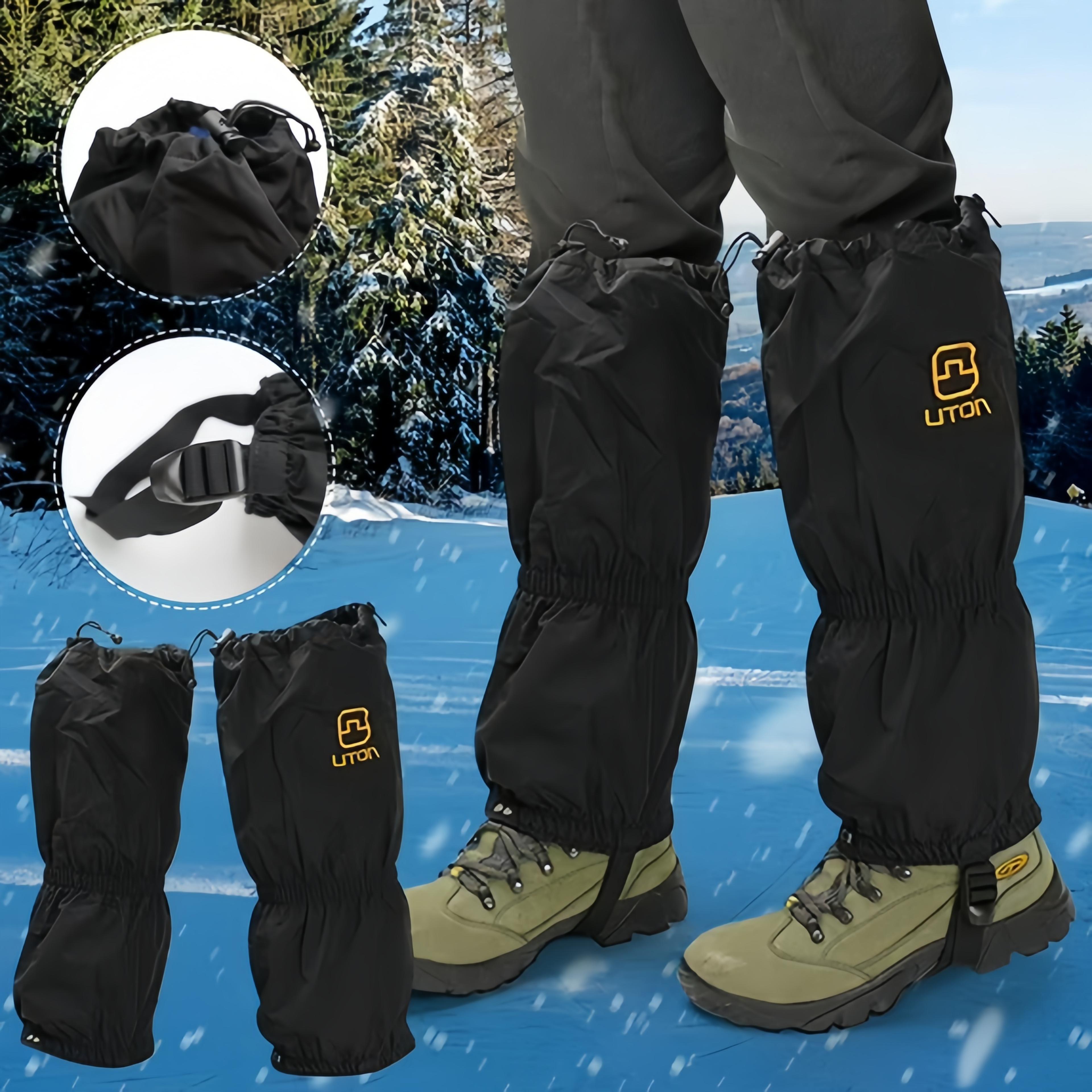 adjustable trail leg gaiters, waterproof, winter, desert sandproof gaiters for hiking, walking, hunting boots