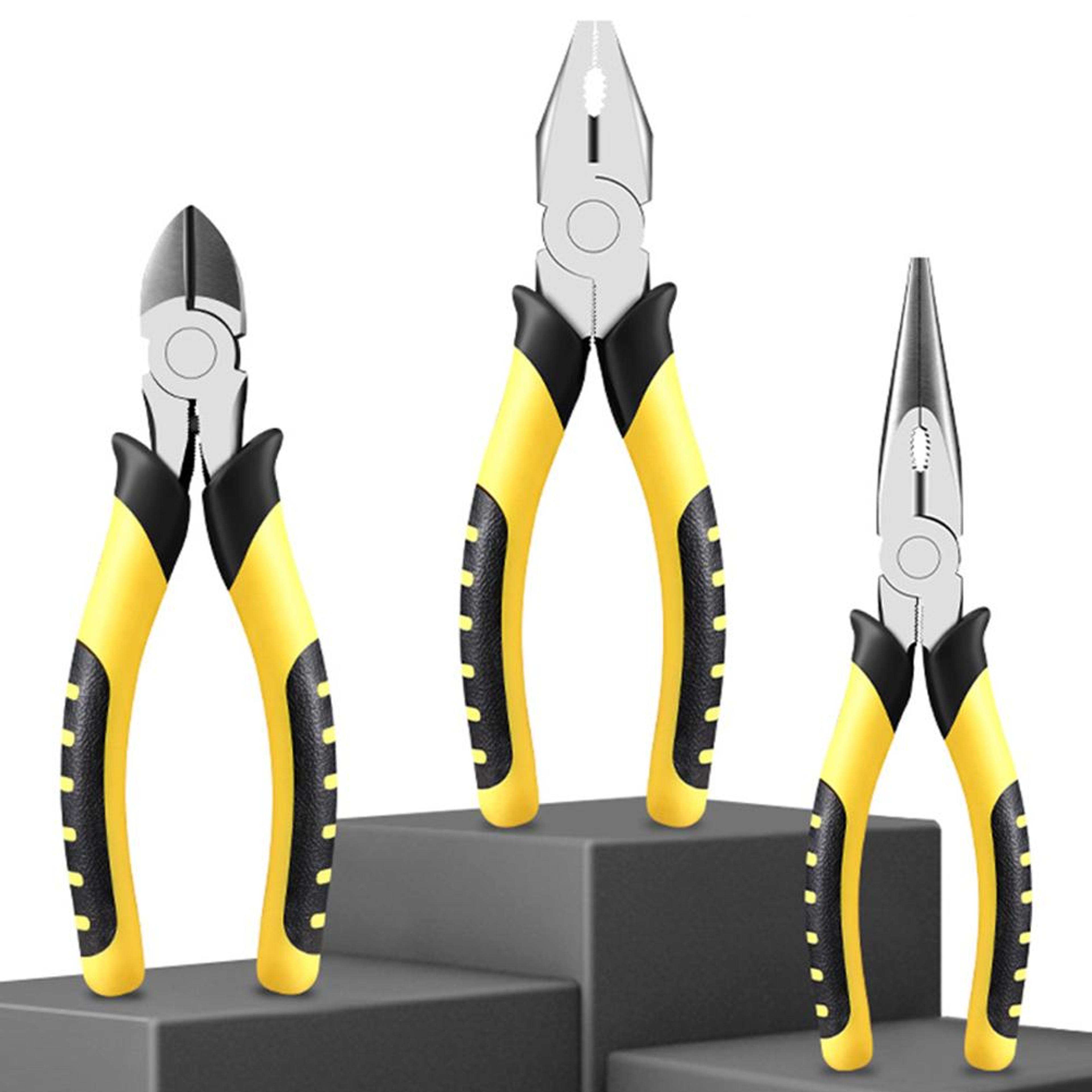 crimping pliers, needle nose pliers, universal wire cutter, multifunctional hardware hand tools