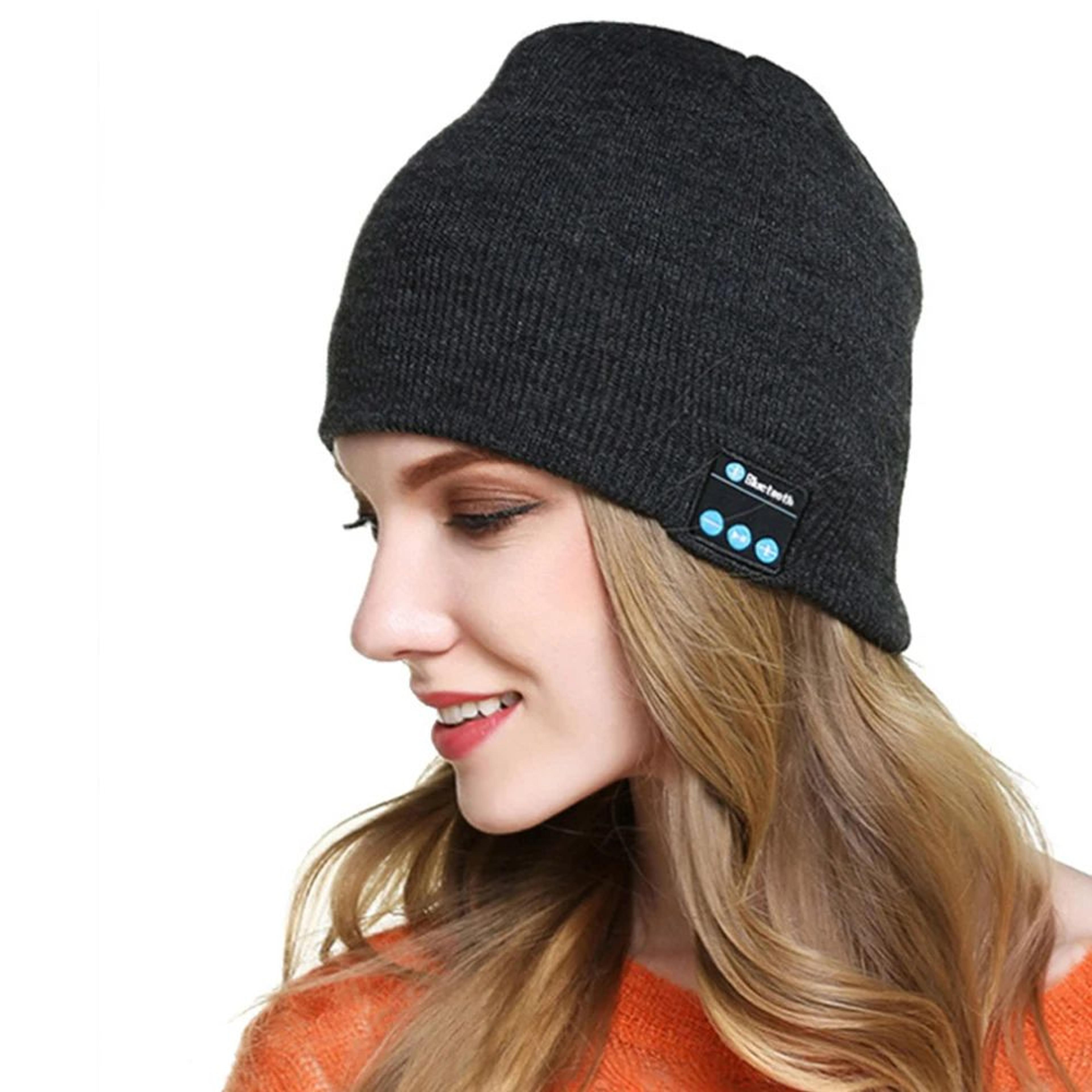 bluetooth beanie hat with speakers, wireless music & call hat for cold weather comfort