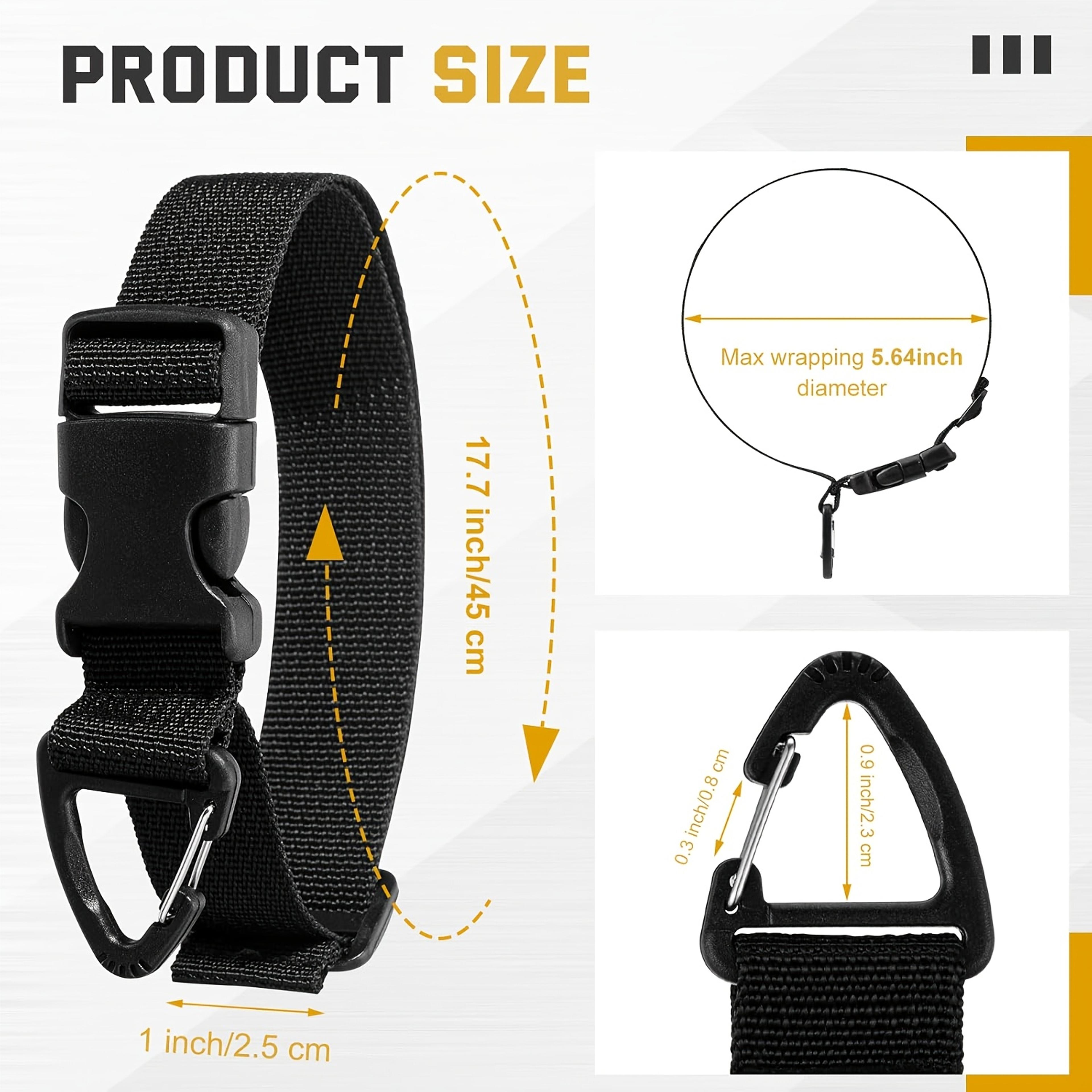 HeavyDuty Black Adjustable Extension Cord Organizer 3Axis Buckle Storage Strap For Garage Organizat 3