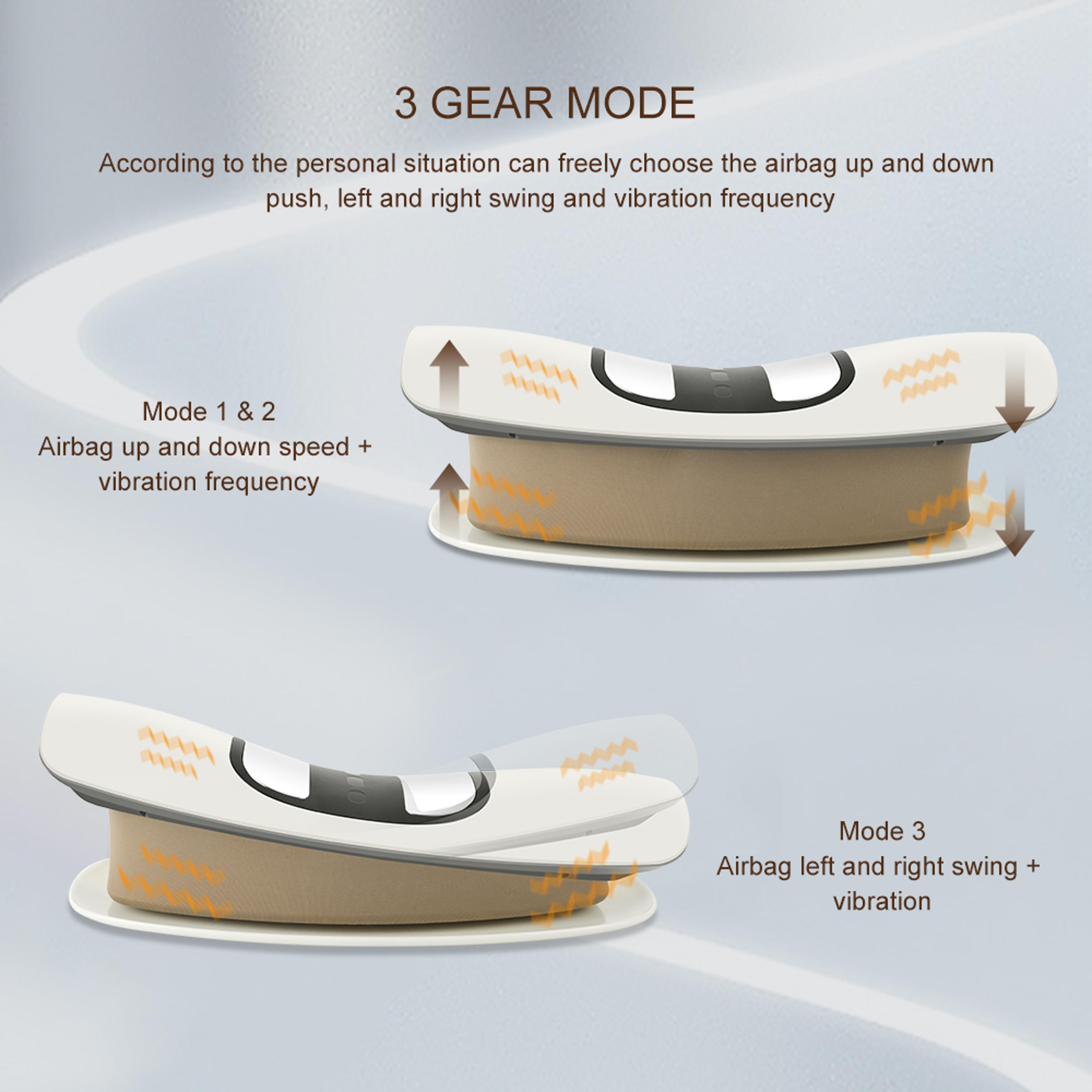 Electric Waist Massage Relax Cushion Lumbar Traction Massager Ergonomically Designed Waist Support  4