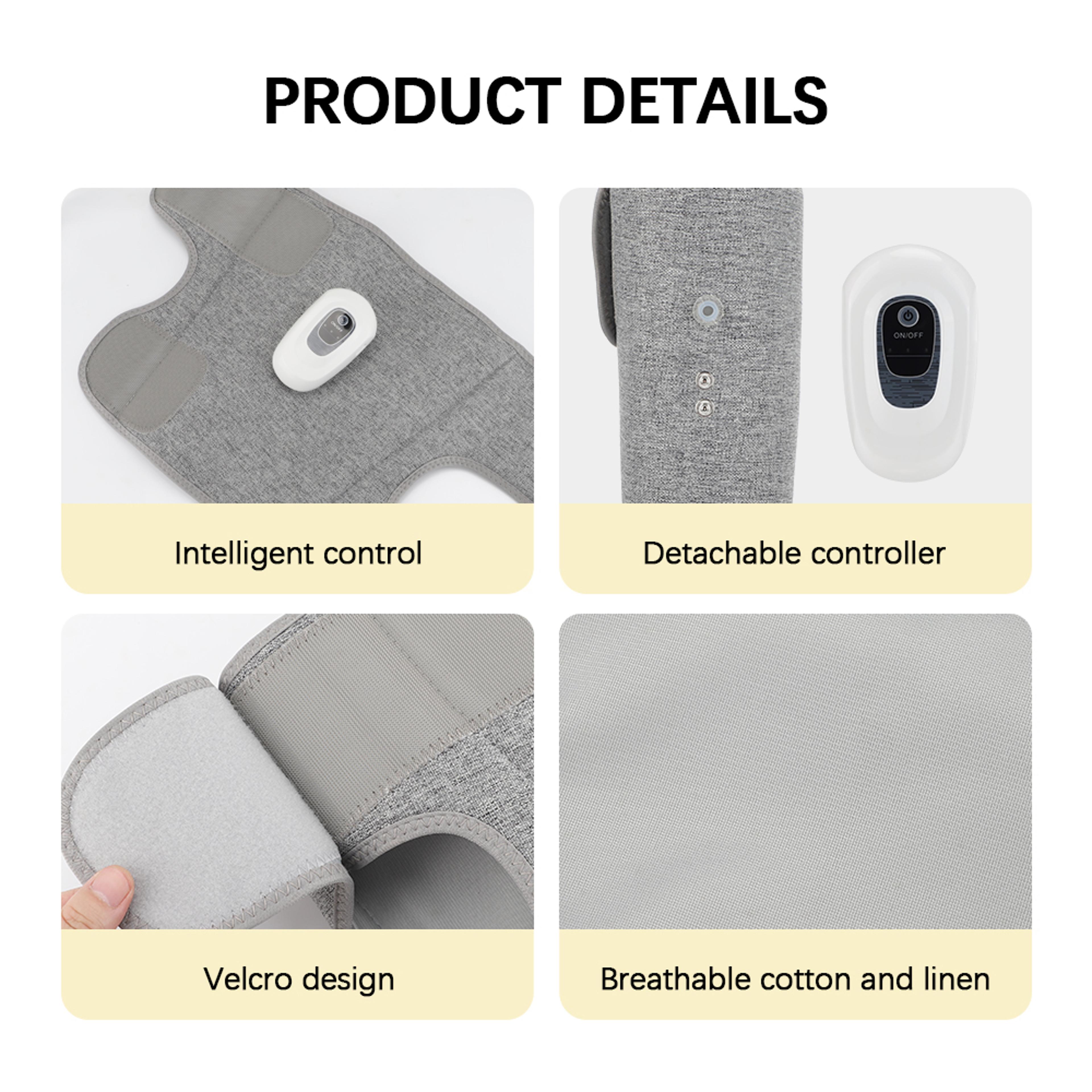 Air Compression Leg Massager Wireless Rechargeable Calf And Arm Massager For Muscle Relaxation 5