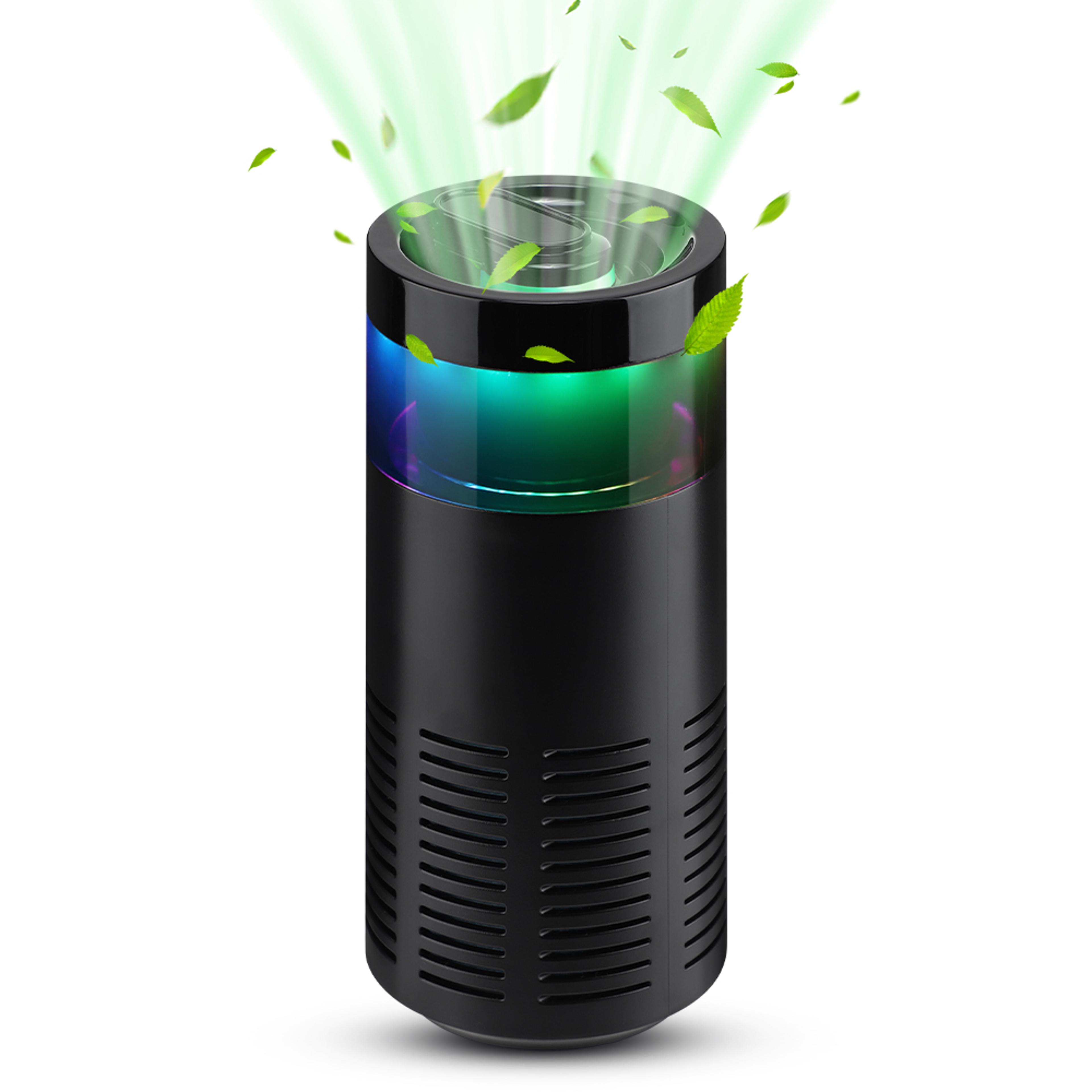 Portable Air Purifier For Home Bedroom Car Smoke Dust Pet Odor Remover 2 Speed Fan 5