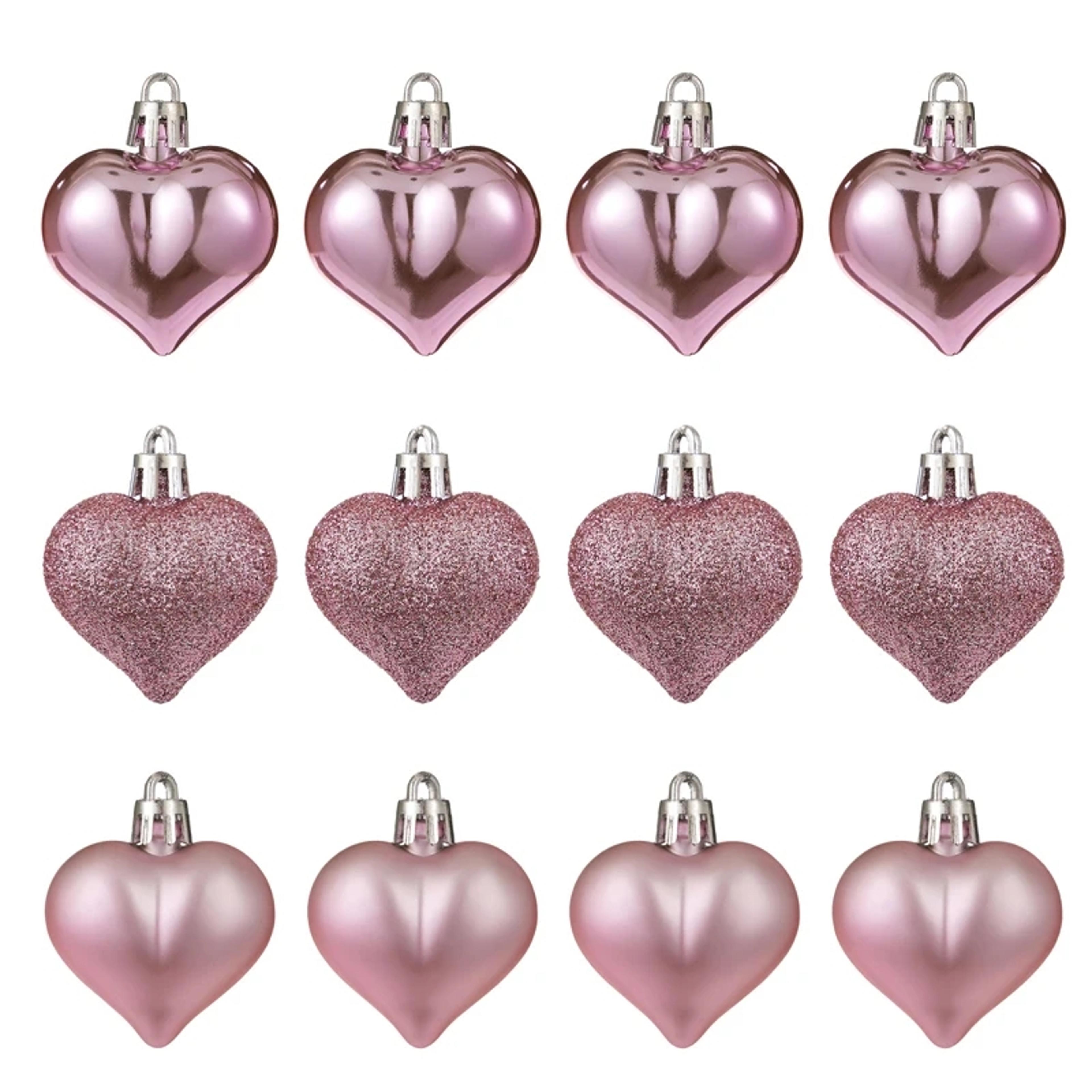 Heart Pendant Valentine Day Heart Ball Decorations Hanging Ornament For Christmas Tree 4