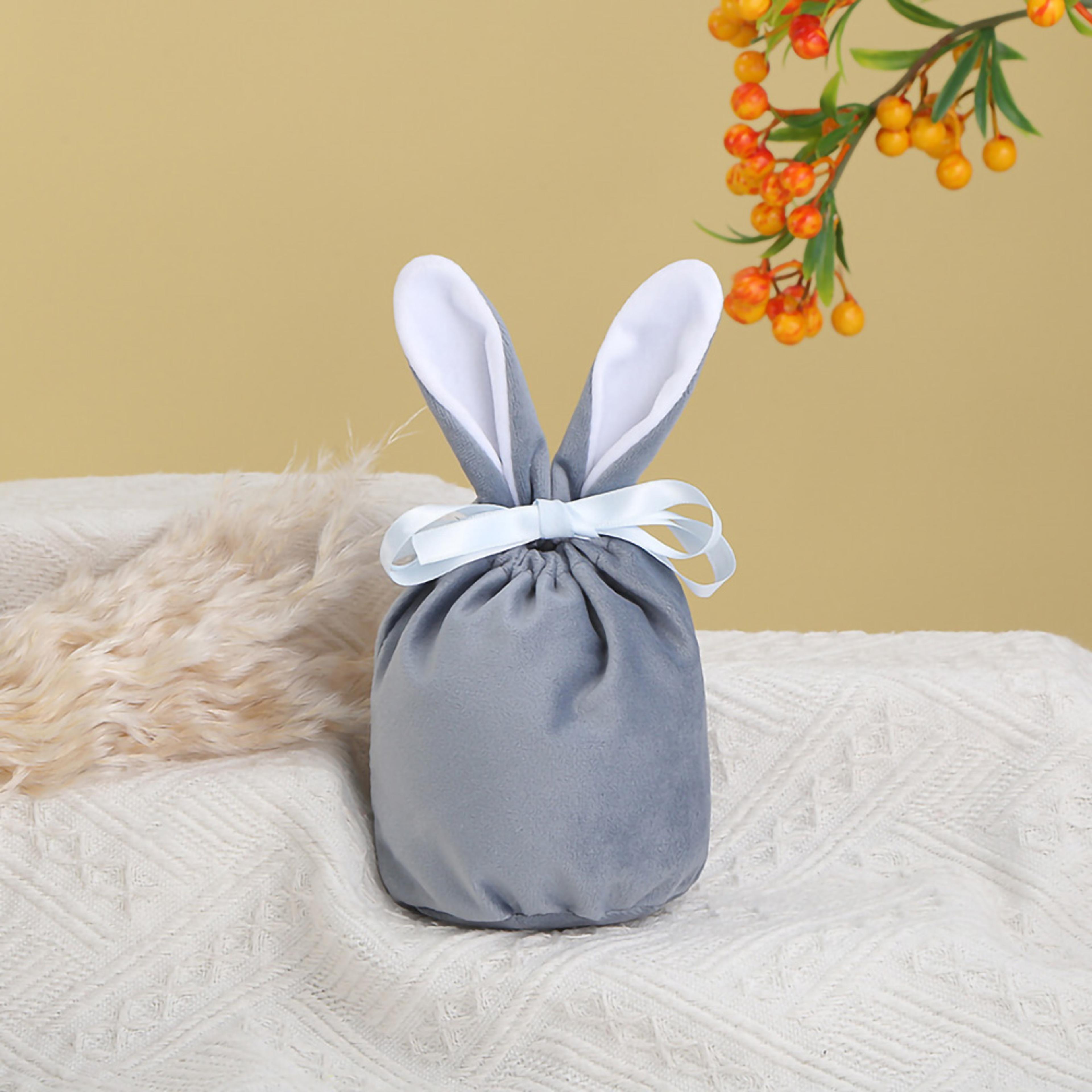 Cloth Pouch Easter Rabbit Ears Cute Bunny Gift Bags Chocolate Bags For Wedding Birthday Party Favor 12