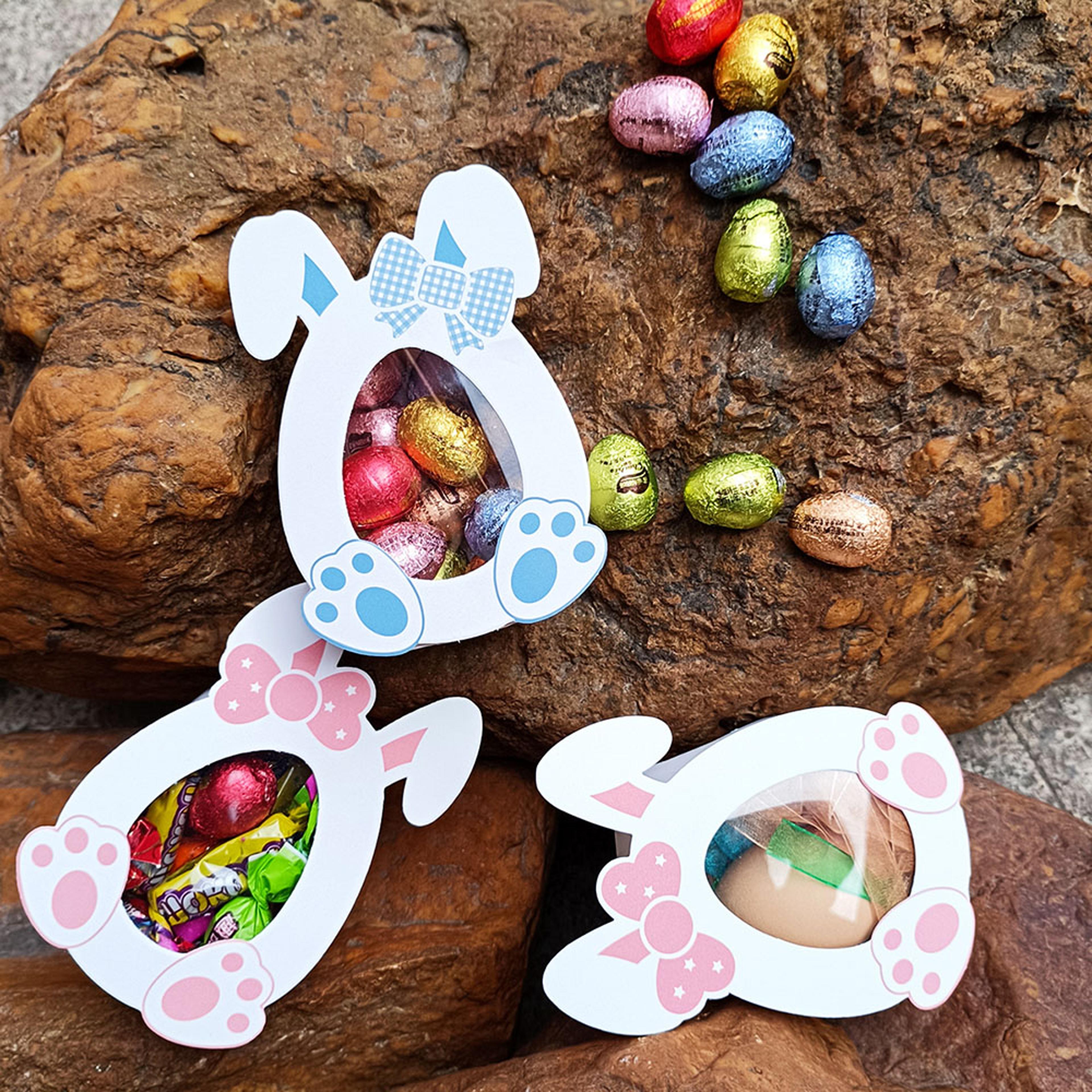 Happy Easter Biscuit Chocolate Packaging Box Cute Rabbit Ear Paper Candy Boxes 1