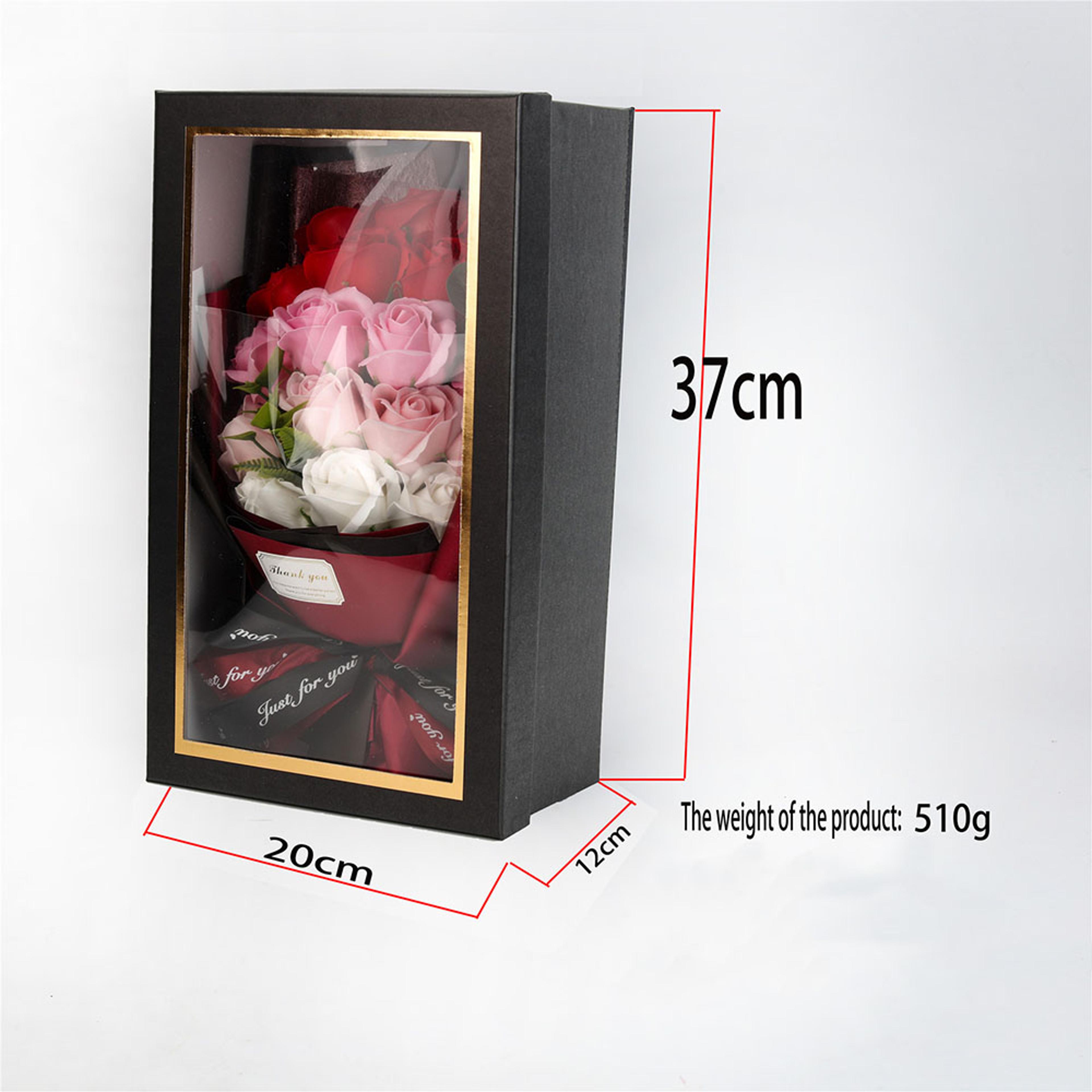 Rose Soap Bouquet Gift Box Artificial Soap Flower Rose Bouquet Wedding Valentines Day Birthday Deco 1