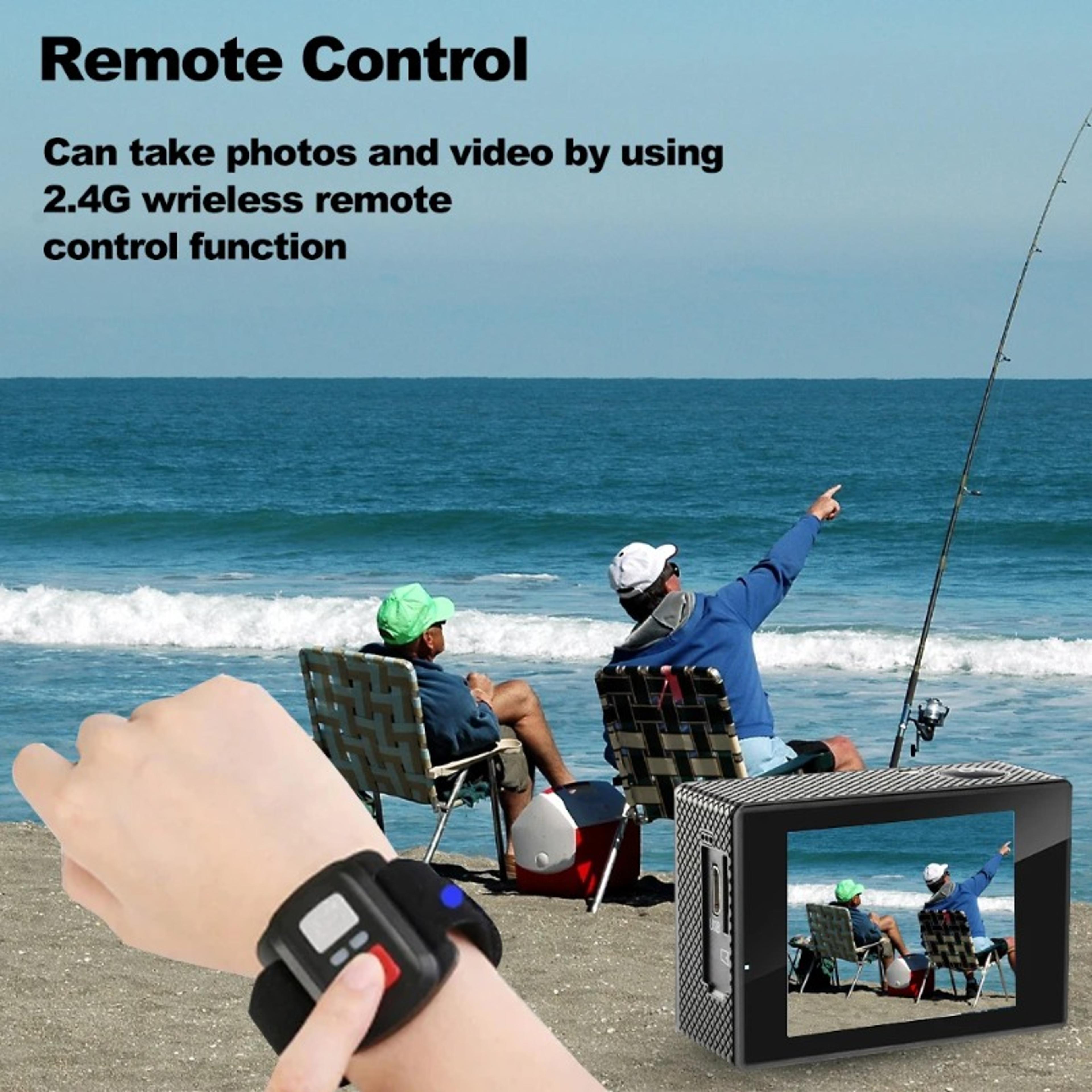 Underwater Waterproof 4K Action Camera 1080P30FPS Mini Sports Camera With WiFi Helmet Recording 2
