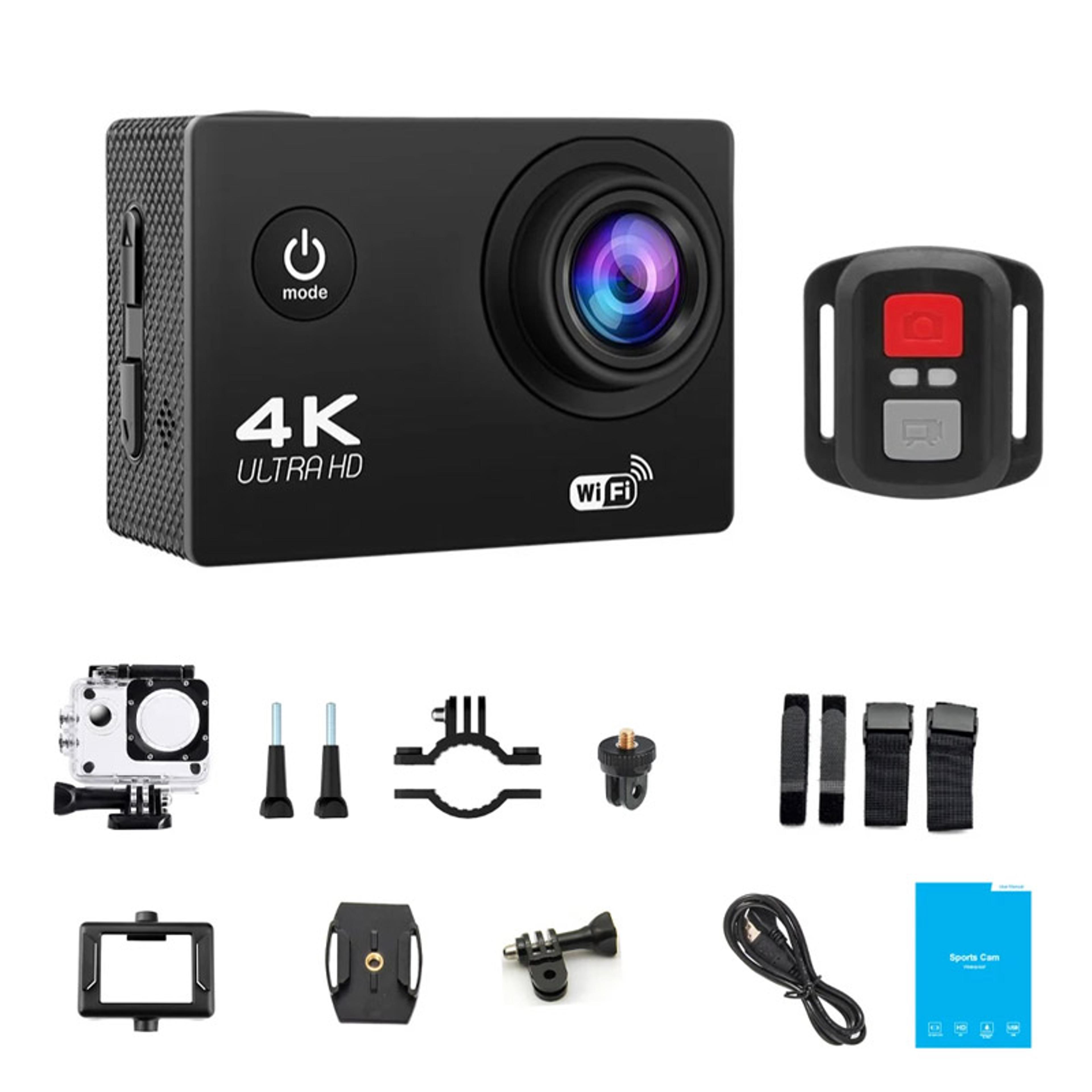 Underwater Waterproof 4K Action Camera 1080P30FPS Mini Sports Camera With WiFi Helmet Recording 5